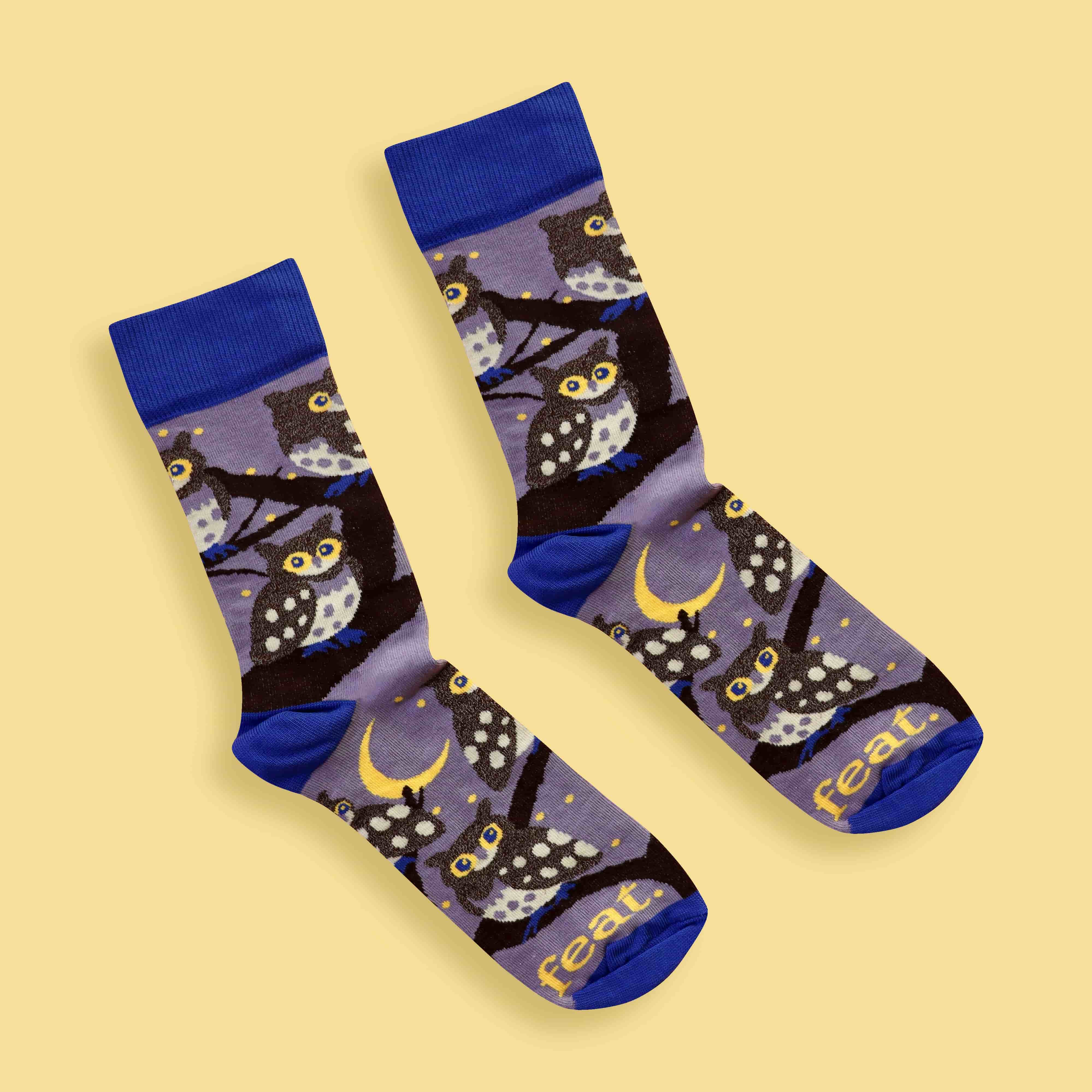 Cape Eagle Owl Socks (His & Hers Sizes)
