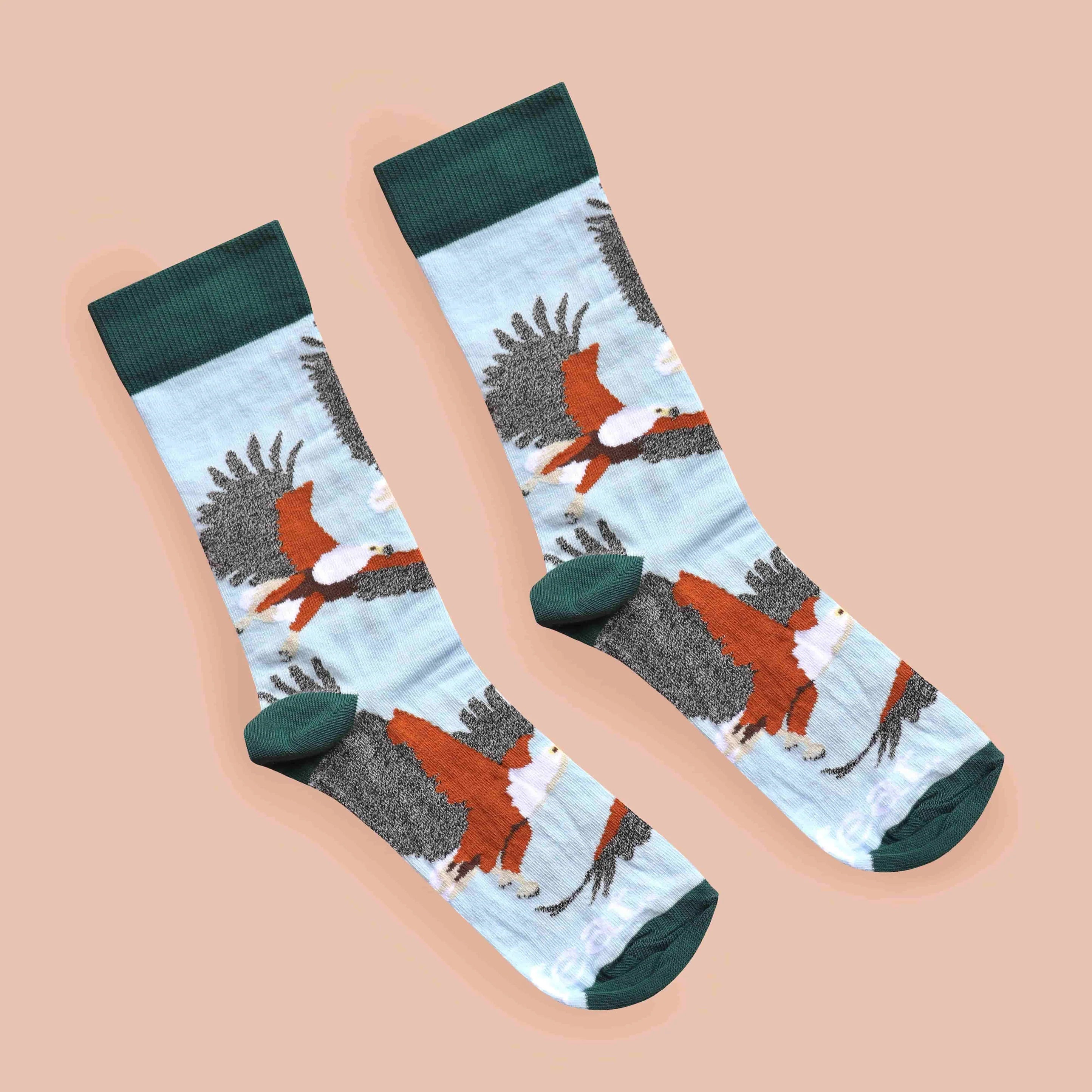 Fish Eagle Socks (His & Hers sizes)