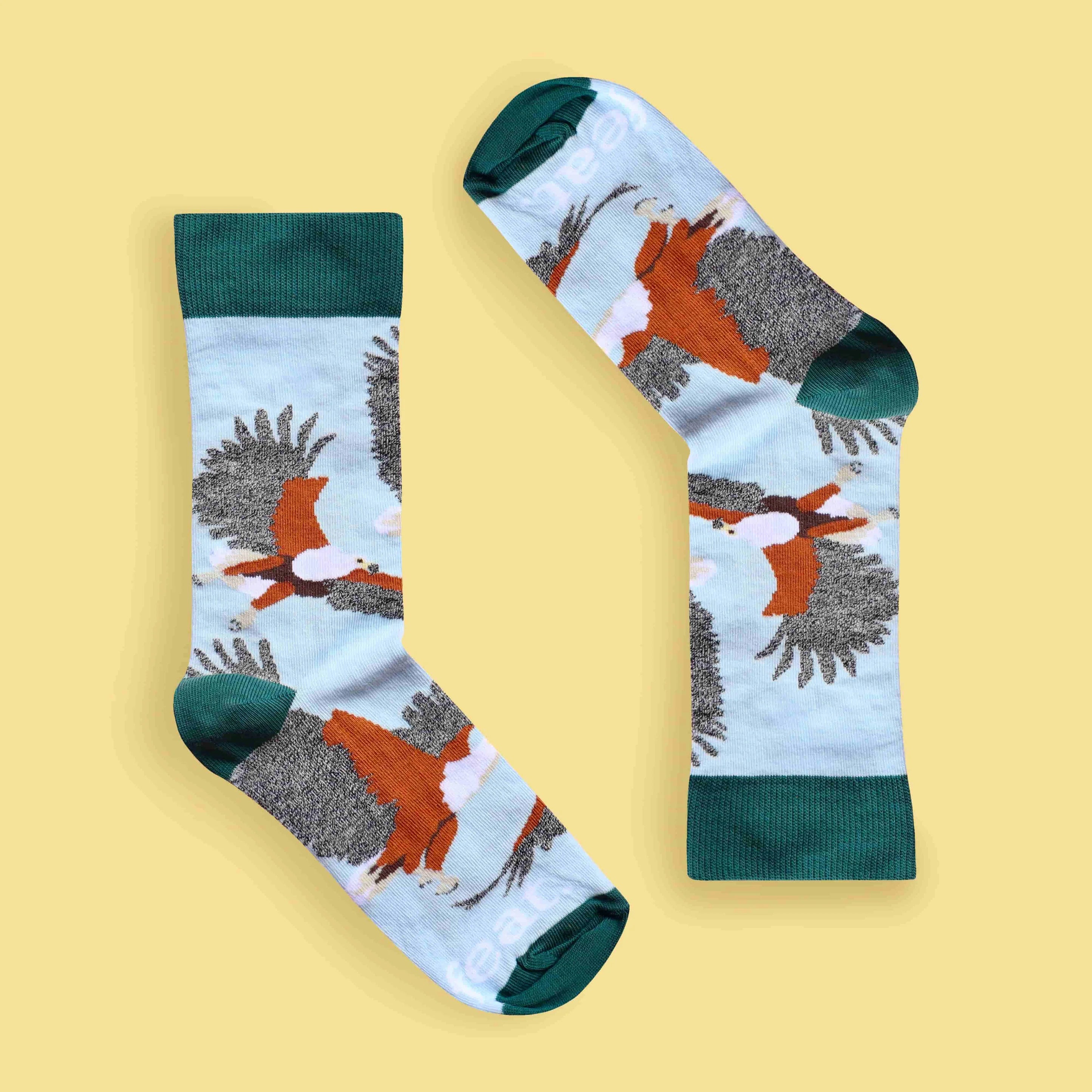 Fish Eagle Socks (His & Hers sizes)