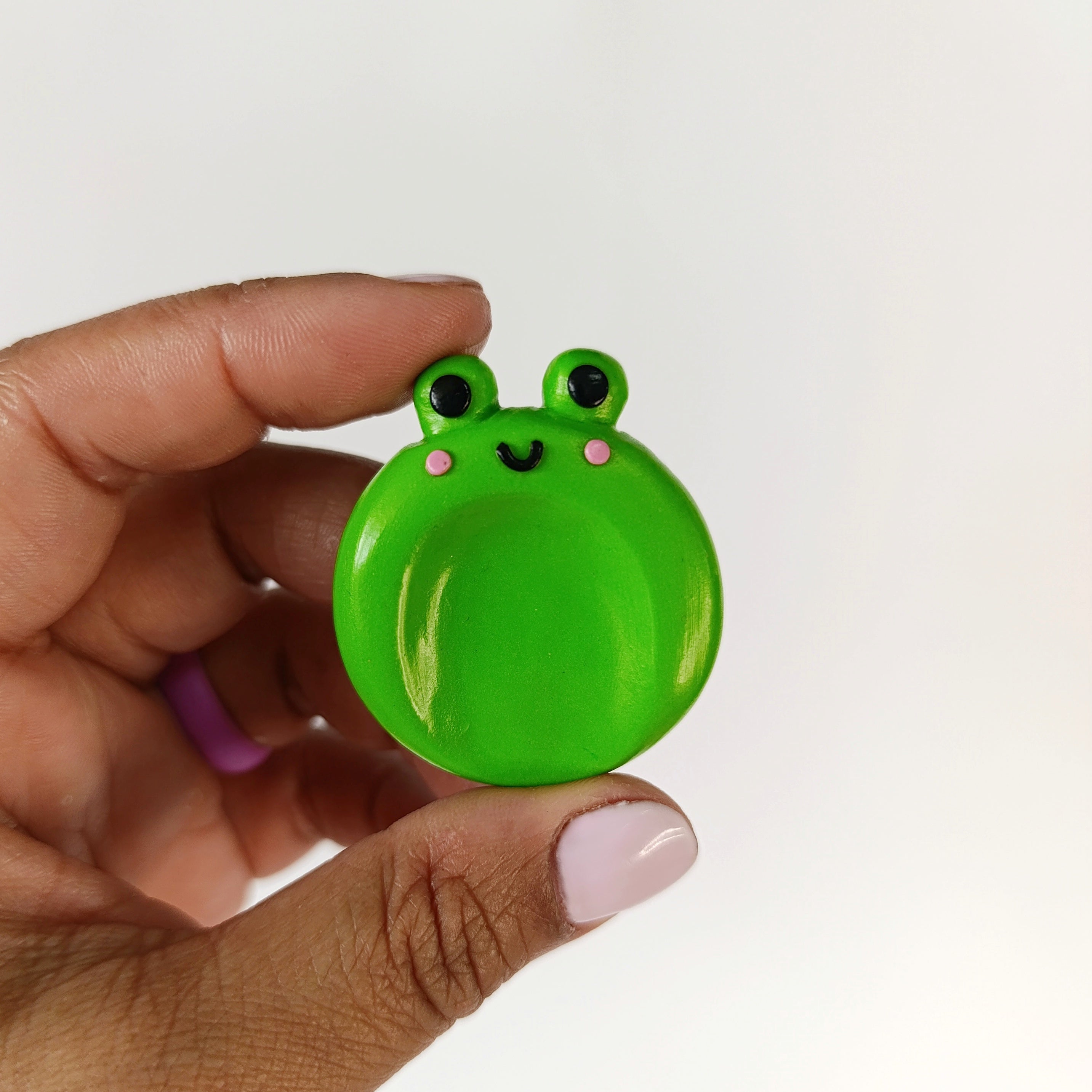 Polymer Clay Worry Stones (Frog and Bee Designs)