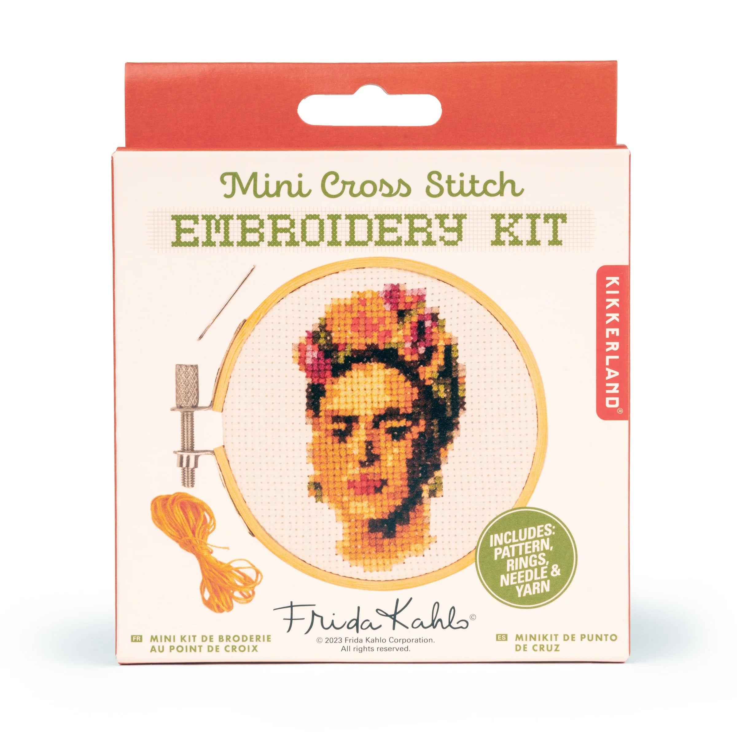 Frida Kahlo Mini Cross-Stitch Embroidery Kit