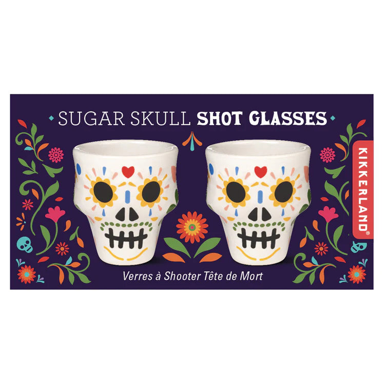 Sugar Skull Shot Glasses (Set of 2)