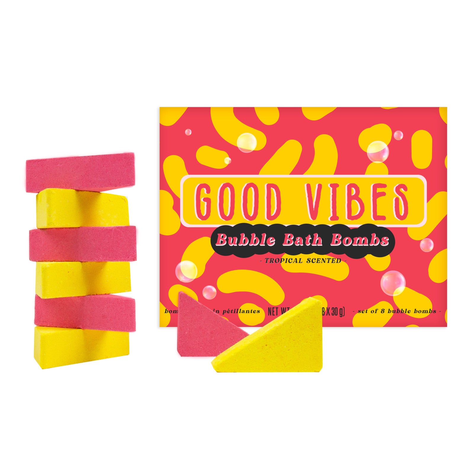 Good Vibes Bubble Bath Bombs (set of 8)
