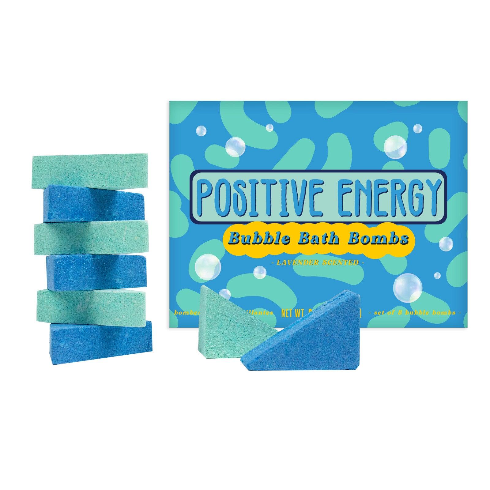 Positive Energy Bubble Bath Bombs (set of 8)