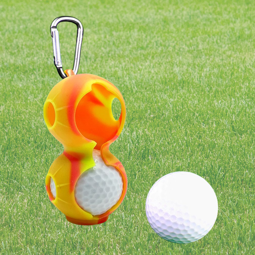 Silicone Golf Ball Sleeve with Carabiner