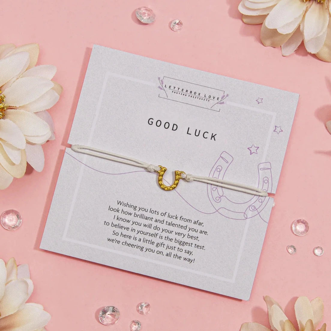 "Good Luck" Keepsake Bracelet and Card Set