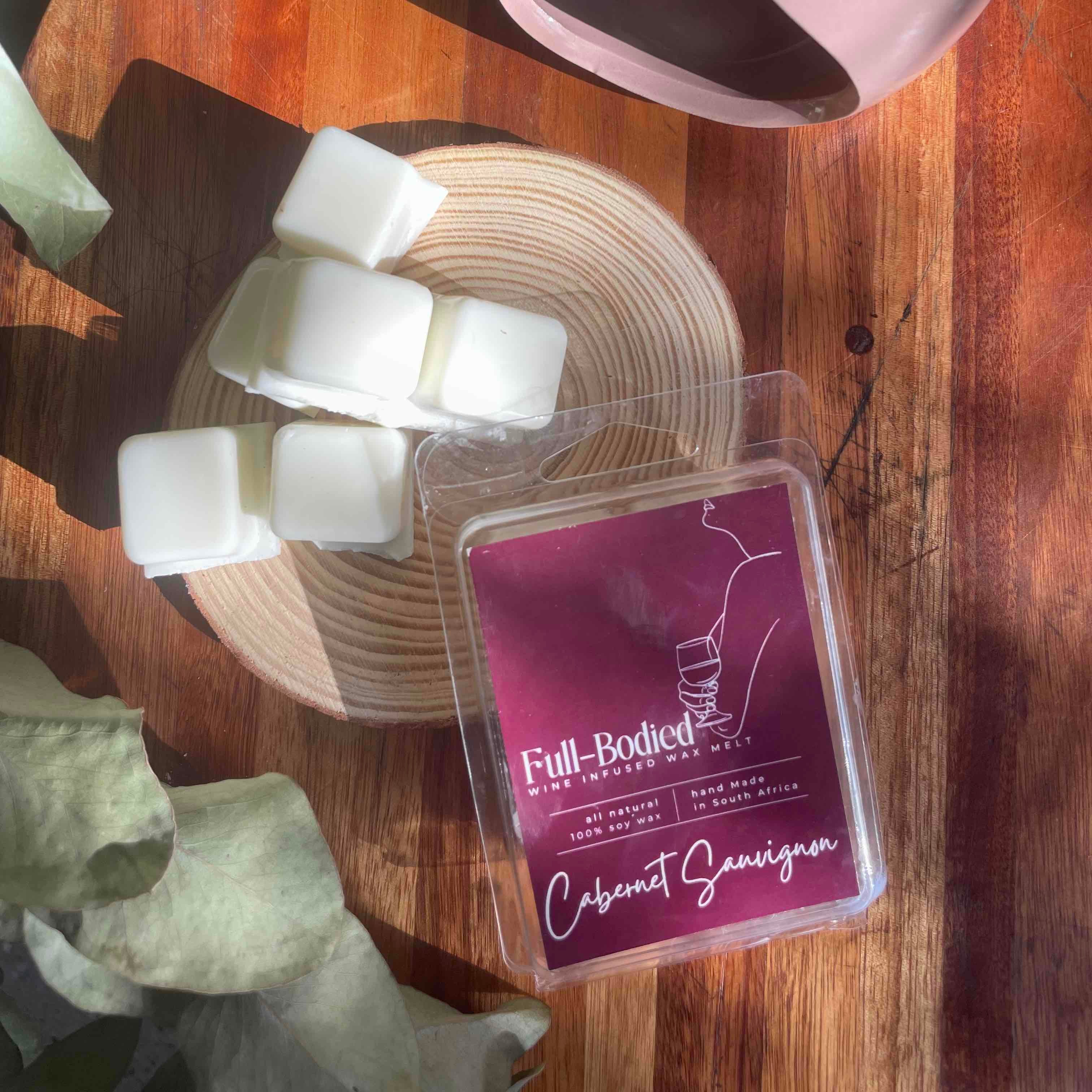 Wine-Infused Natural Soy Wax Melts (assorted)