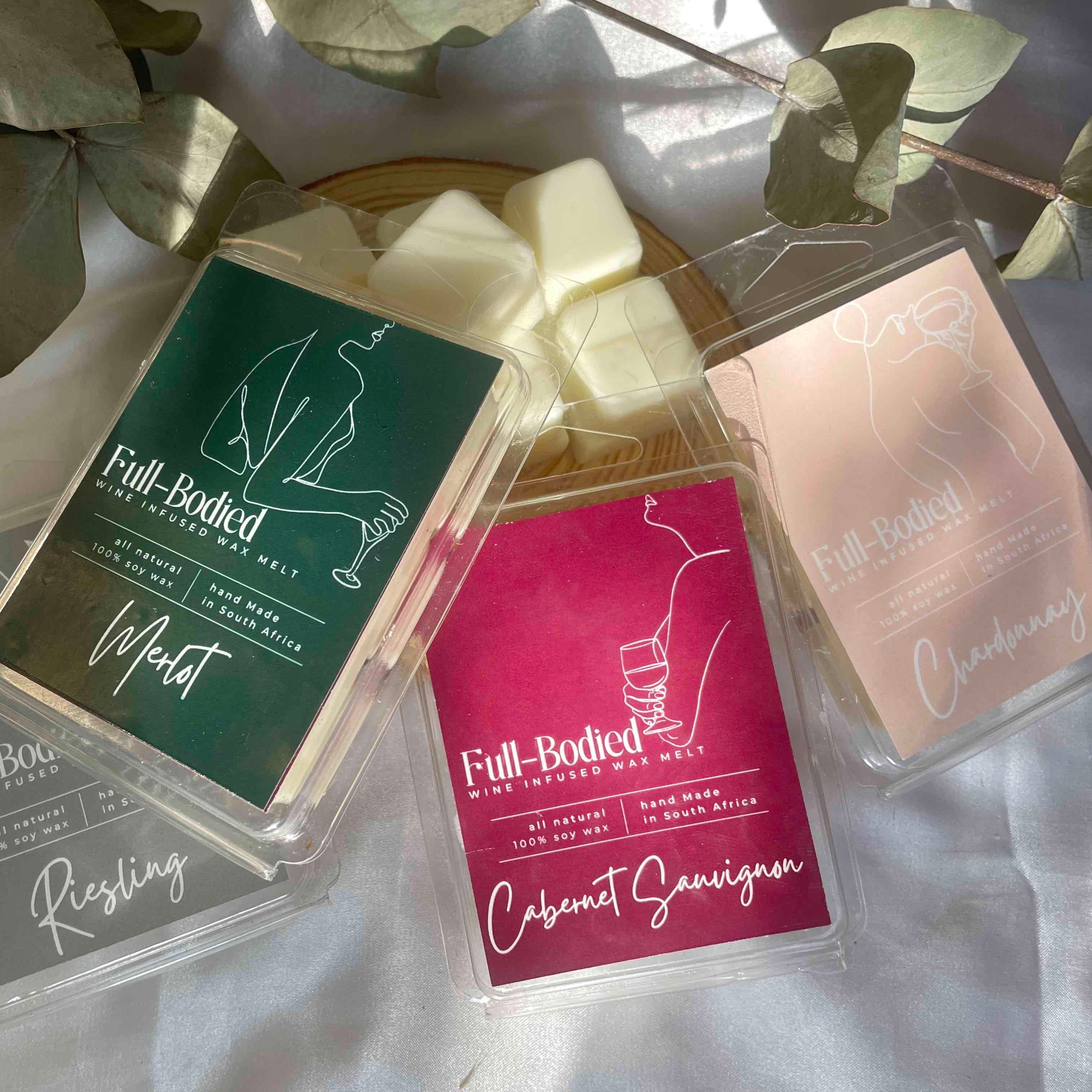 Wine-Infused Natural Soy Wax Melts (assorted)