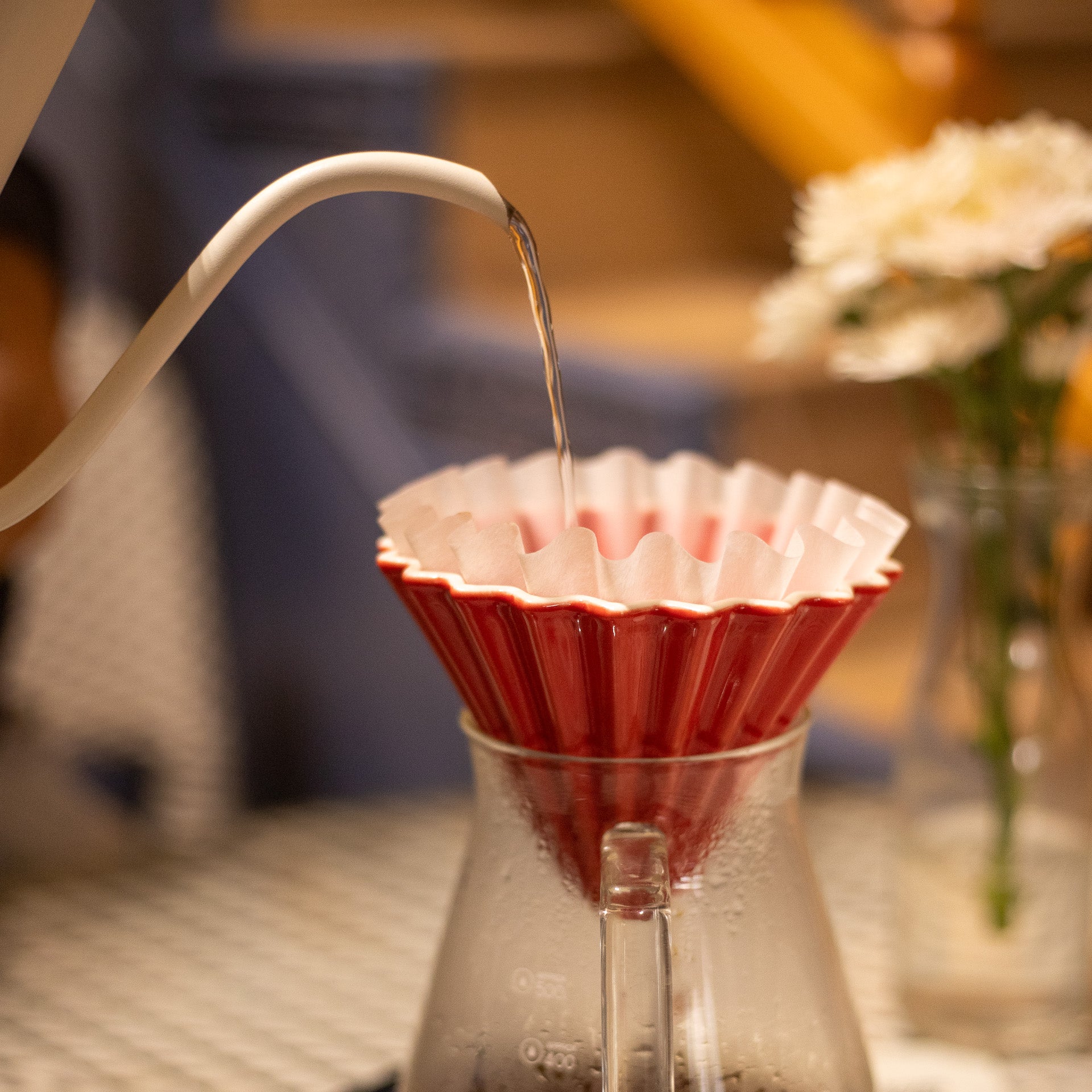 Pour-Over Ceramic Origami-Style Coffee Dripper (assorted colours)