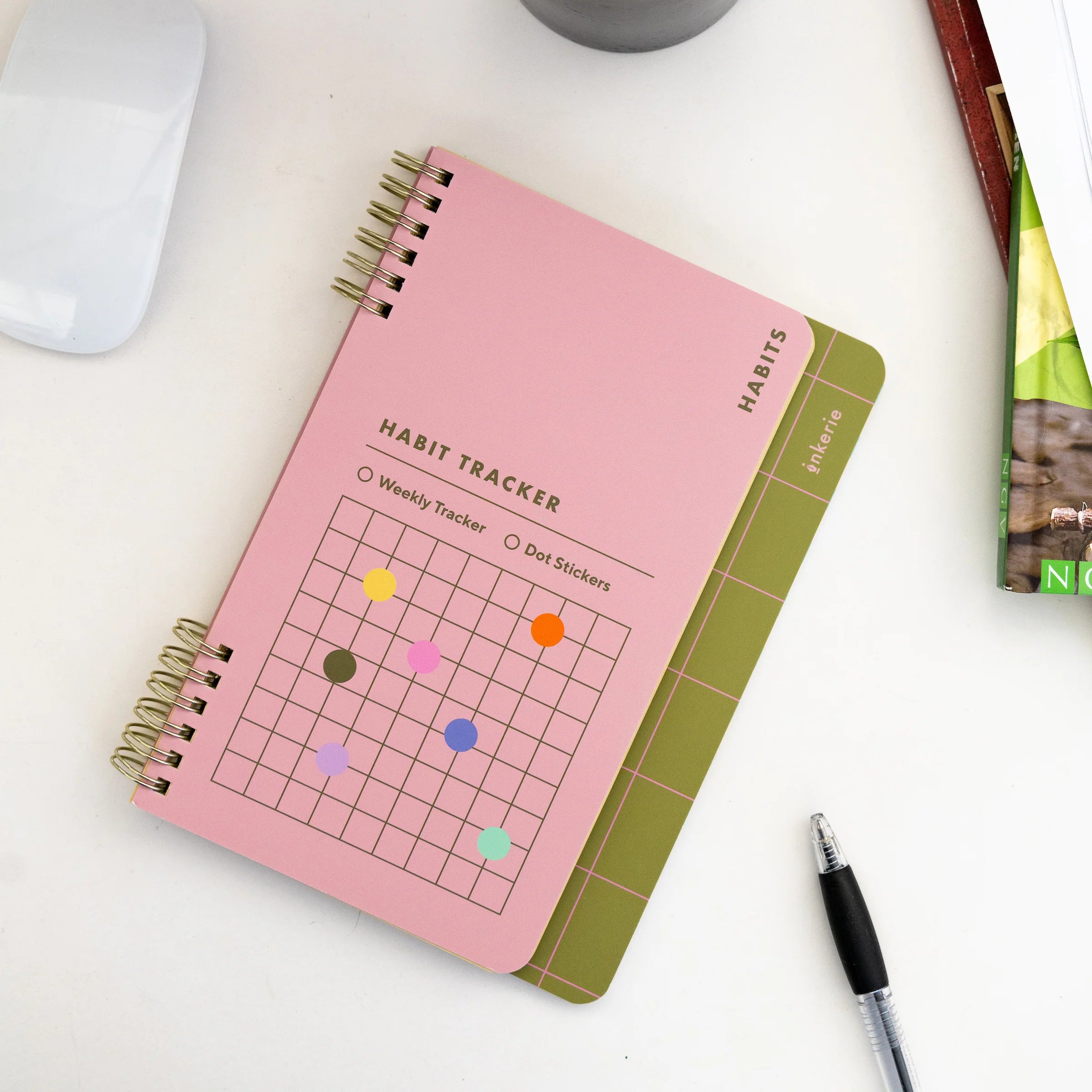 Inkerie Habit & Goals Tracker Notebook