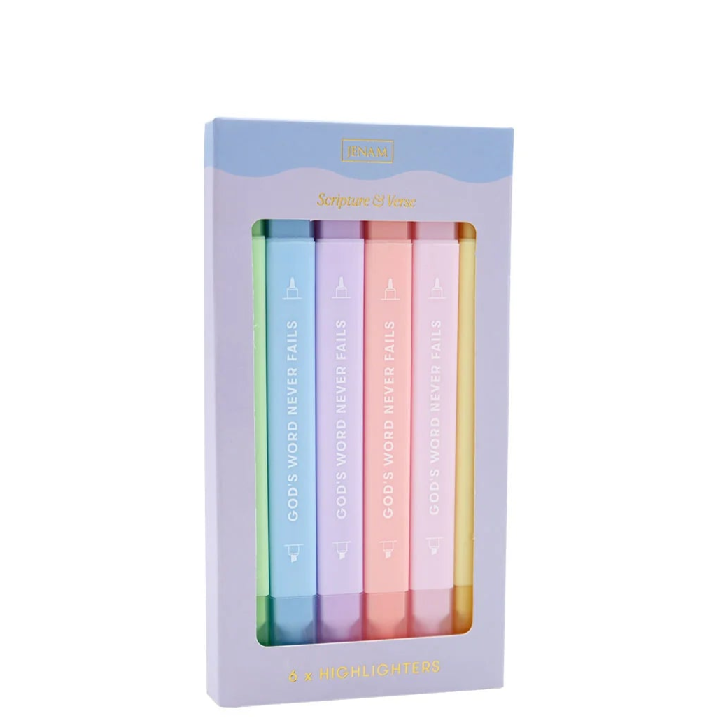 Scripture & Verse Dual-Tipped Highlighters (Set of 6)