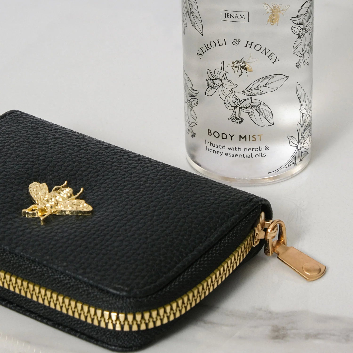 Little Bee PU Leather Card Holder