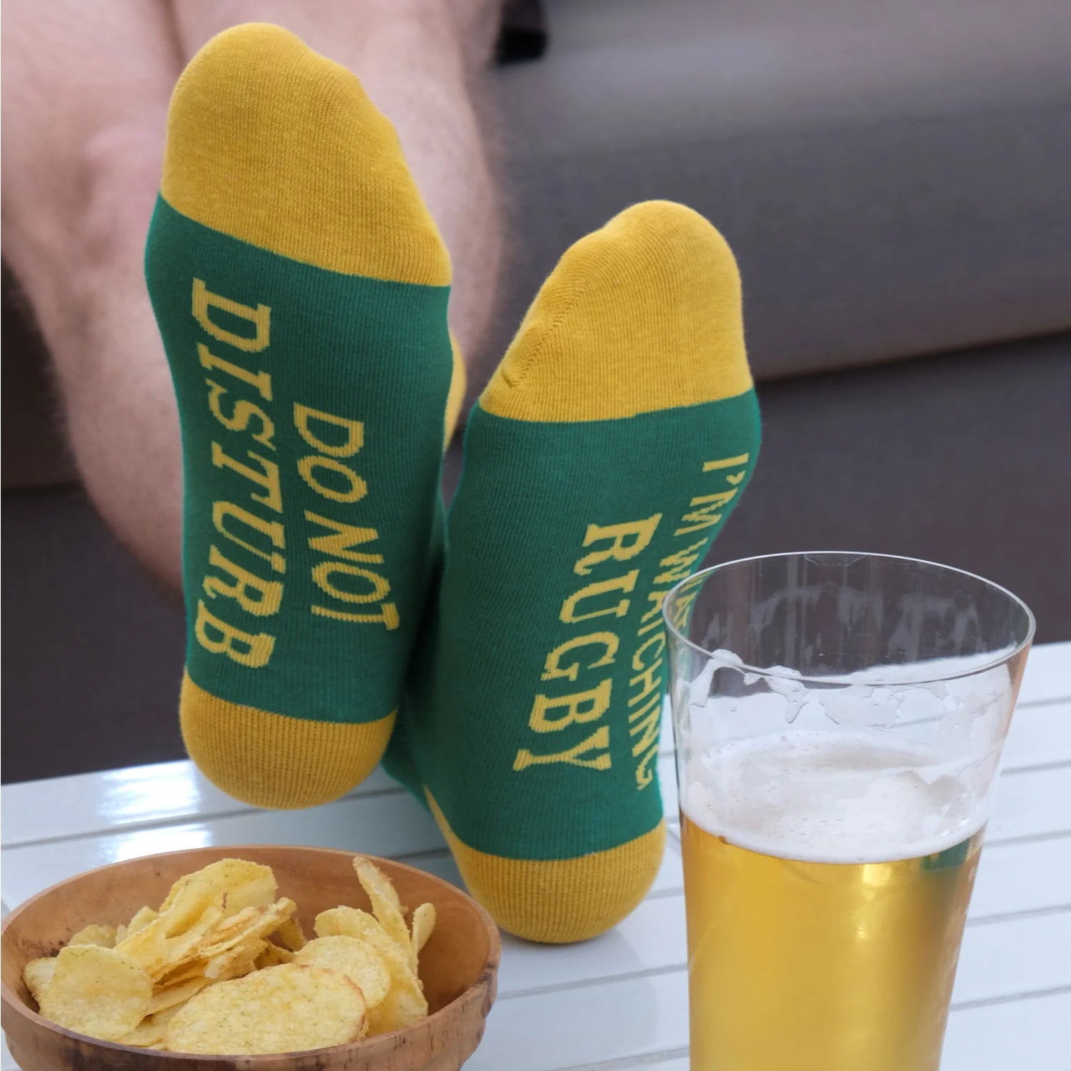 Half Time "Do Not Disturb" Rugby Socks