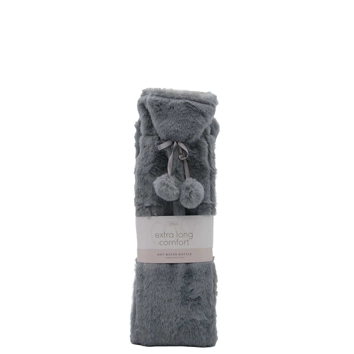 Extra Long Comfort Hot Water Bottle with Plush Cover