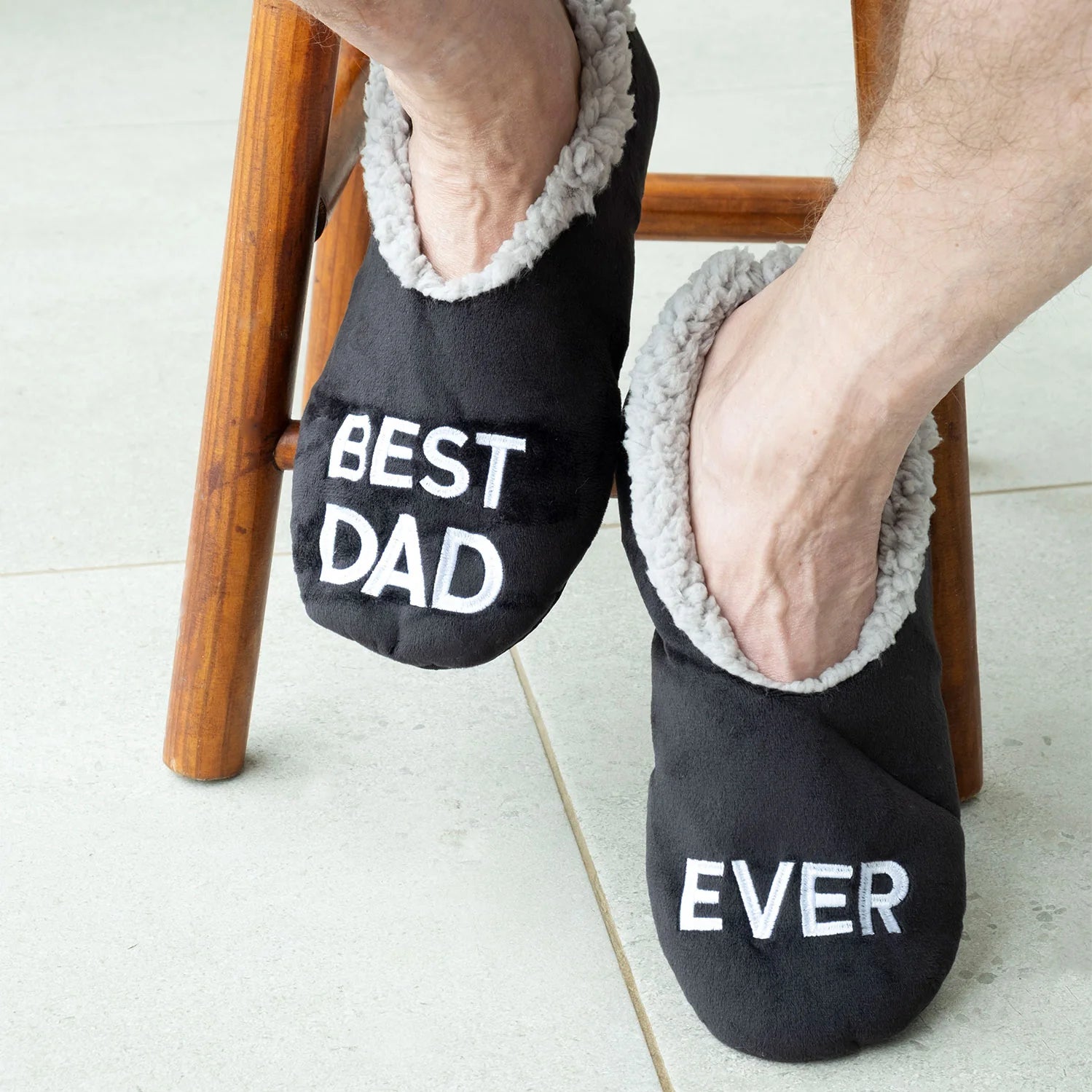 "Best Dad Ever" Bedroom Slippers