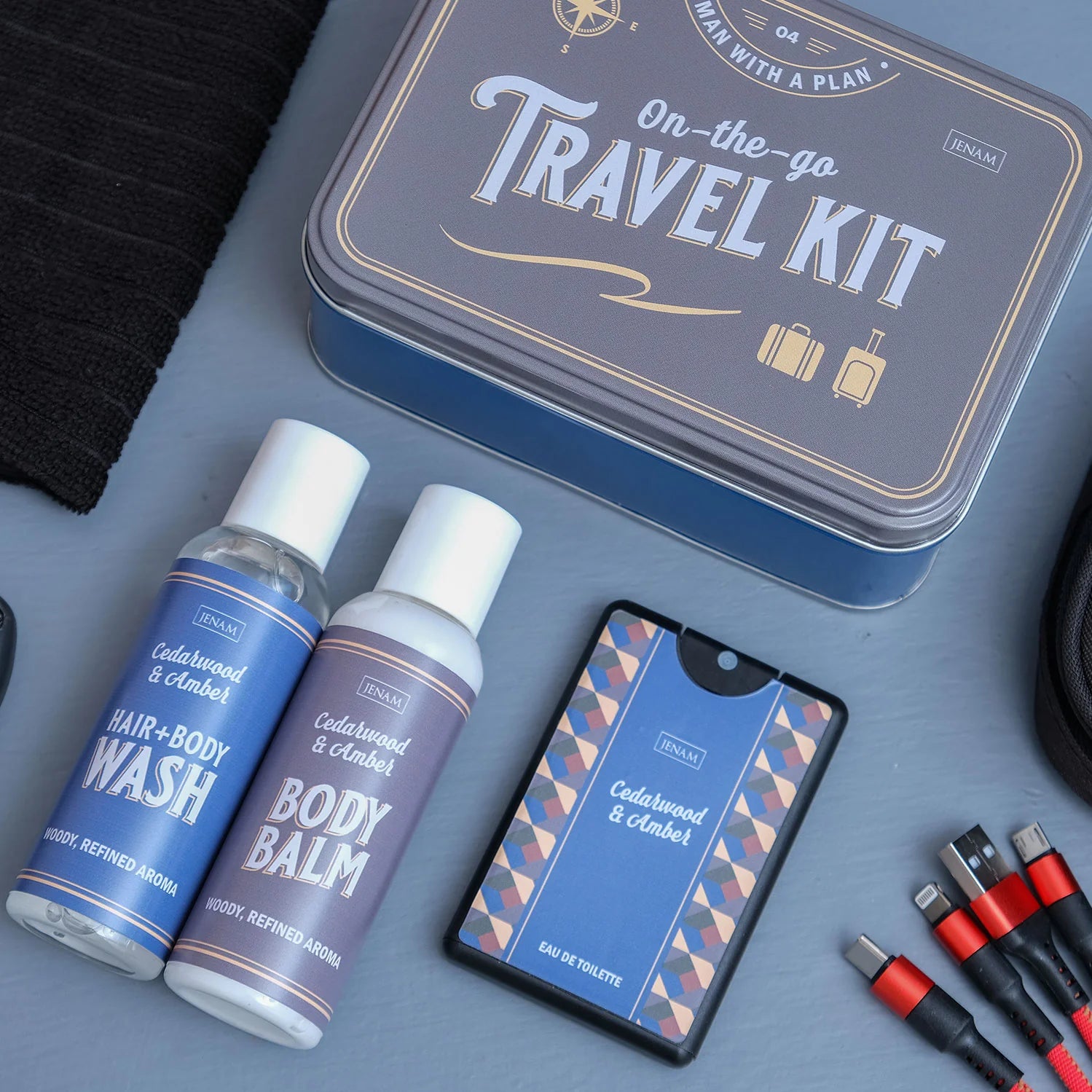 On-The-Go Men's Travel Kit Gift Tin