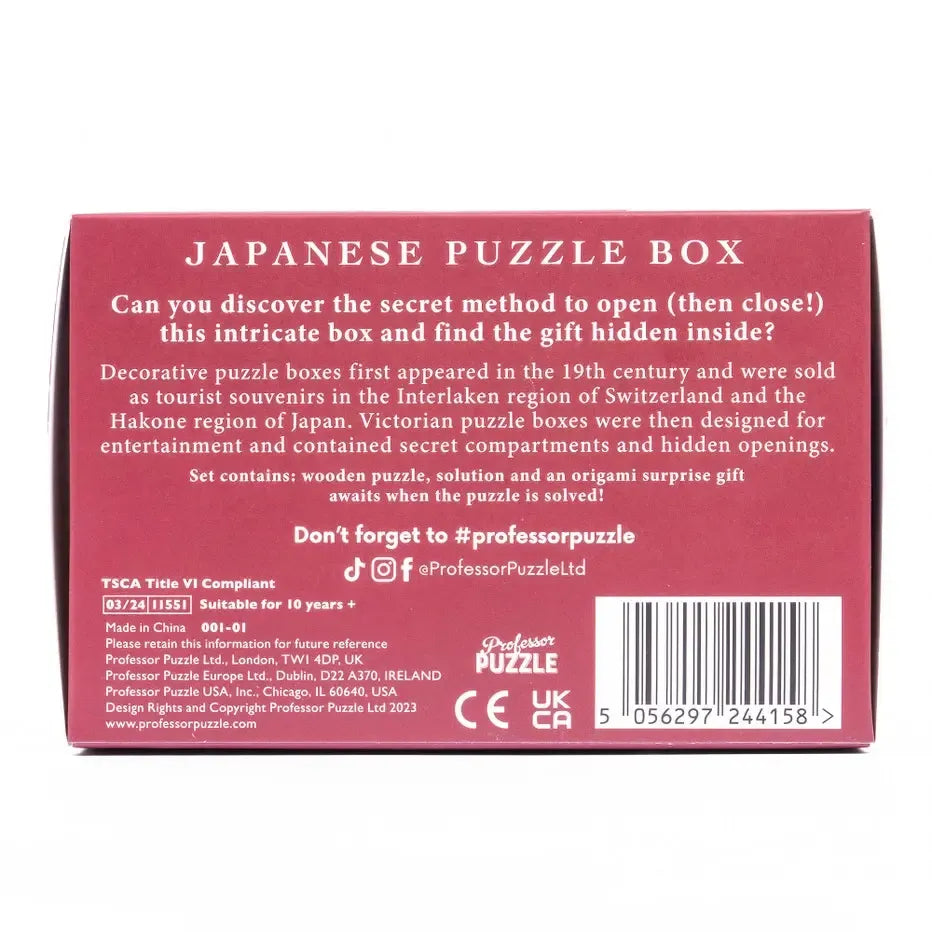 Lost and Found: Japanese Wooden Puzzle Box