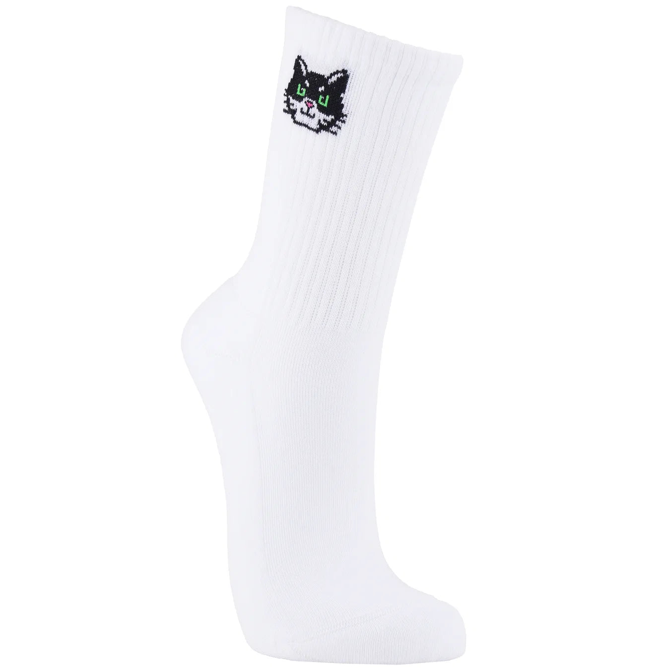 "Kitty Cat" Ladies' Ribbed Cotton Socks