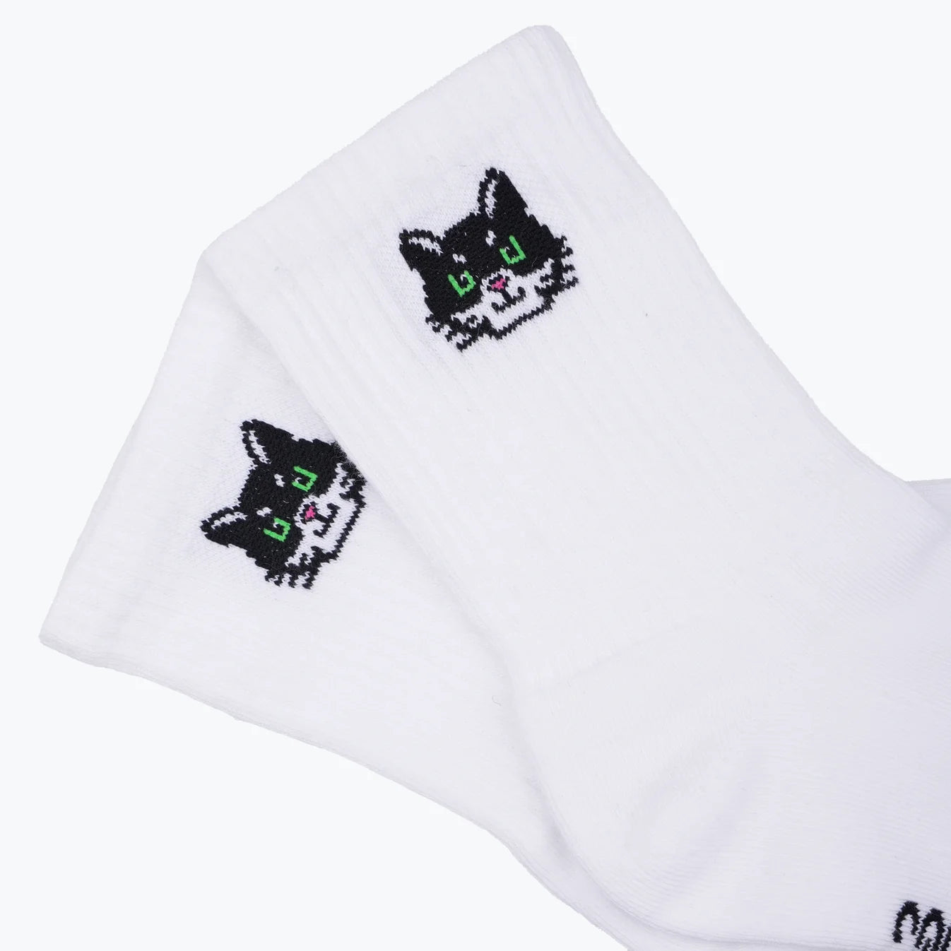 "Kitty Cat" Ladies' Ribbed Cotton Socks