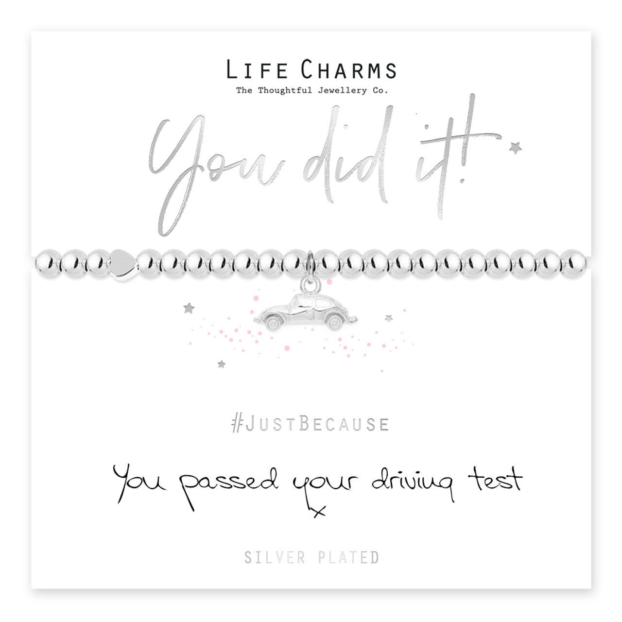 "You Did It!" Keepsake Driving Test Bracelet