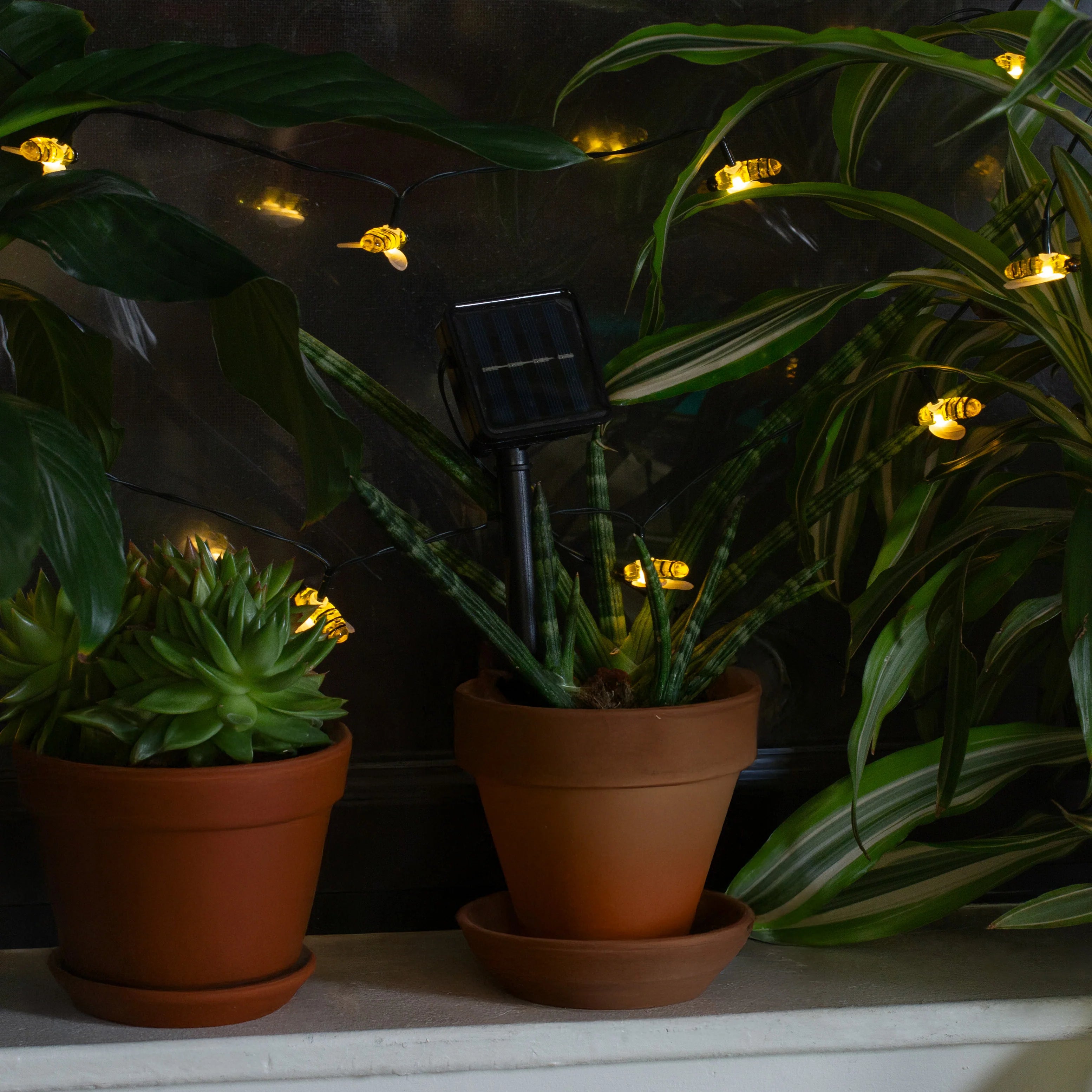 Bee Solar-Powered String Lights