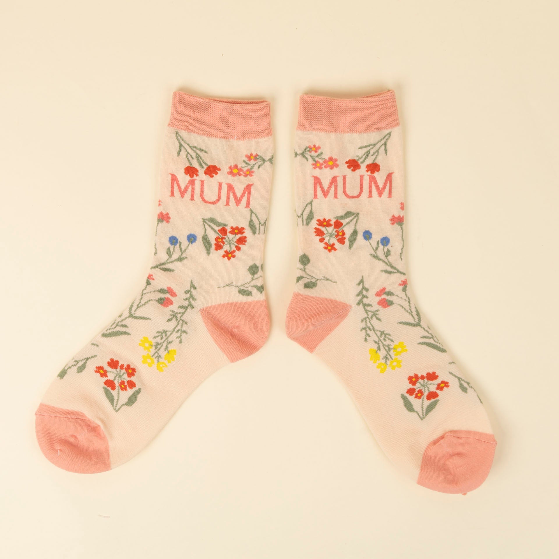 "Mum" Floral Socks