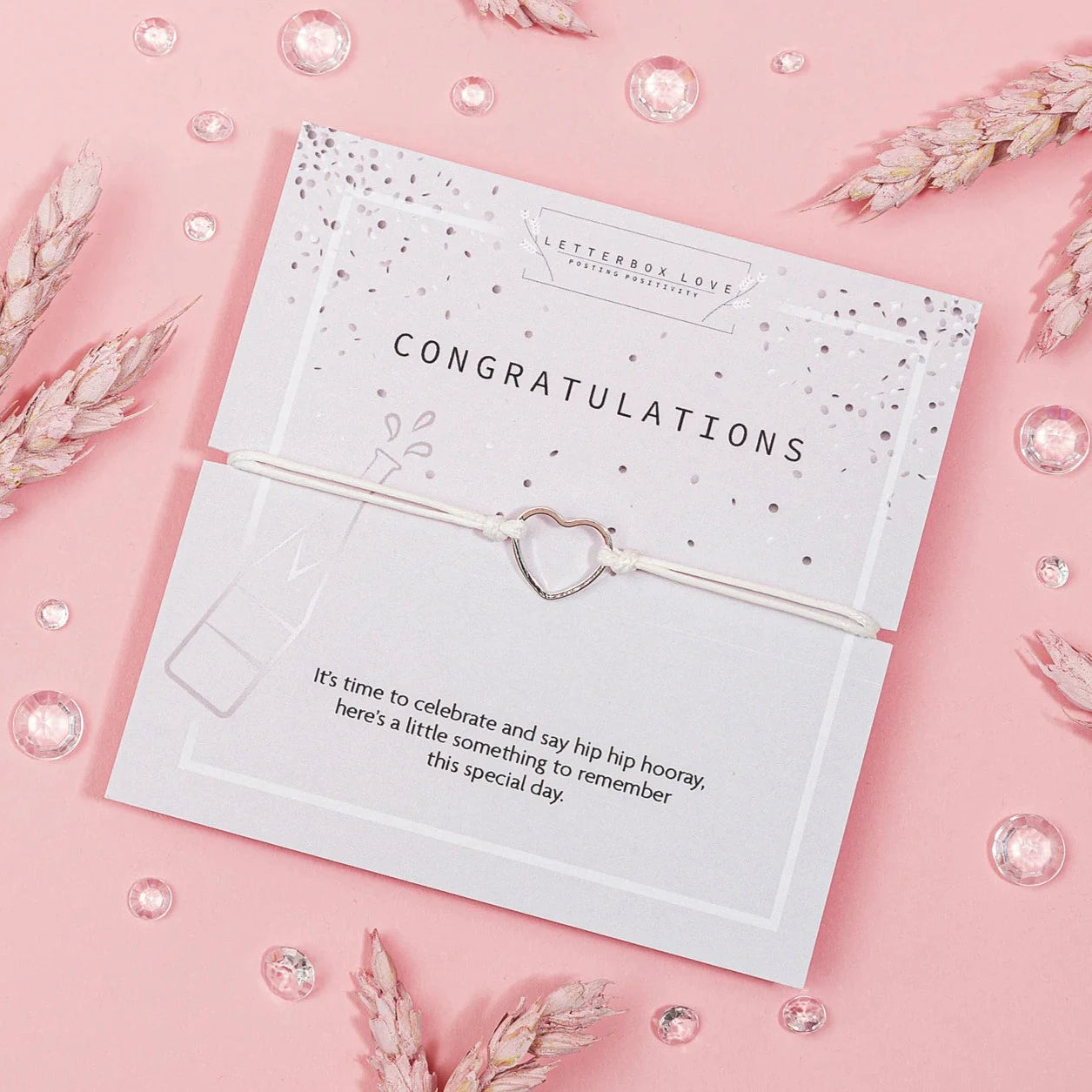 "Congratulations" Keepsake Bracelet and Card Set