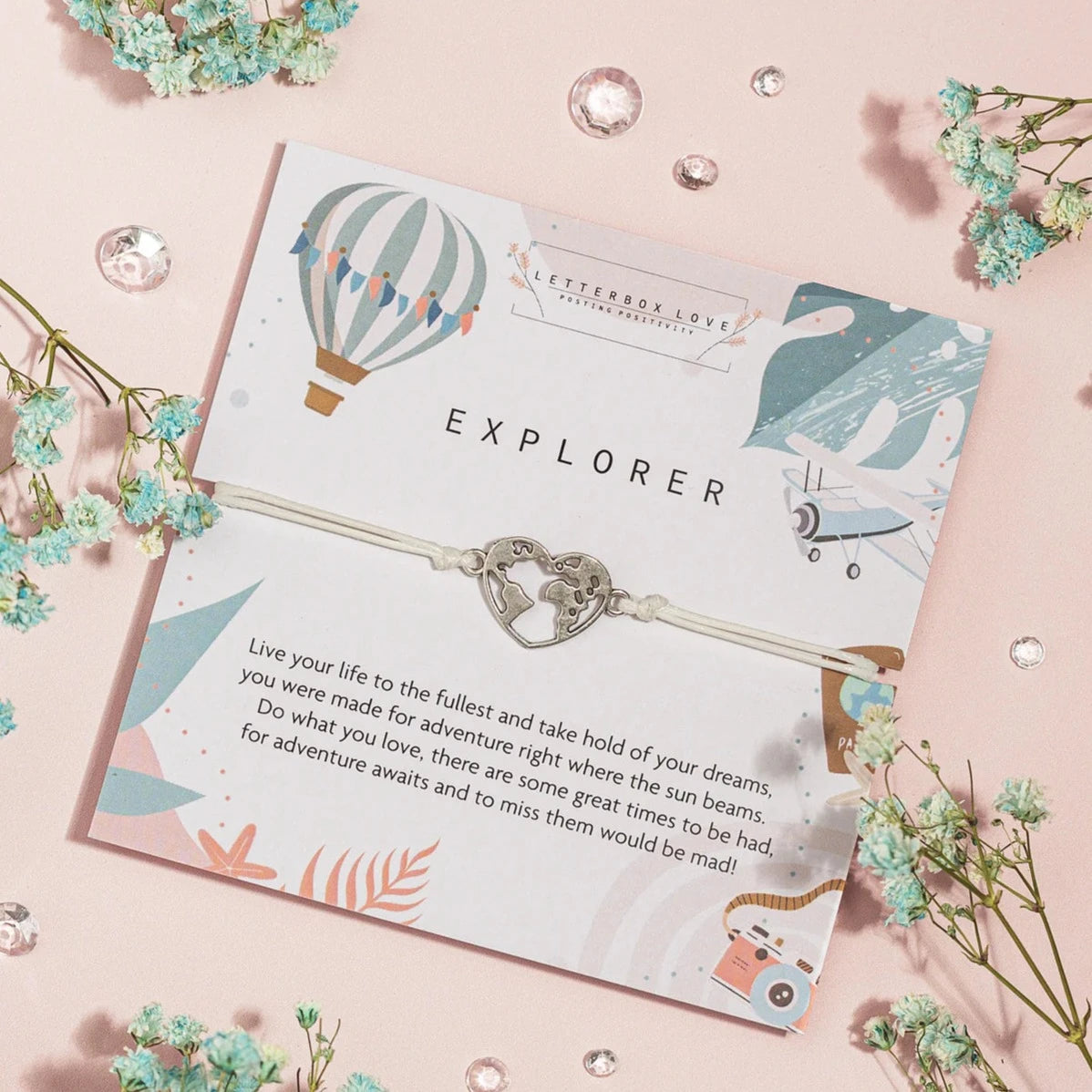 "Explorer" Keepsake Bracelet and Card Set