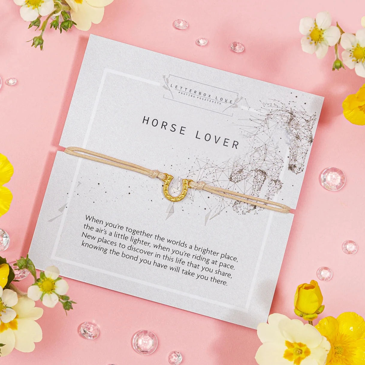 "Horse Lover" Keepsake Bracelet and Card Set