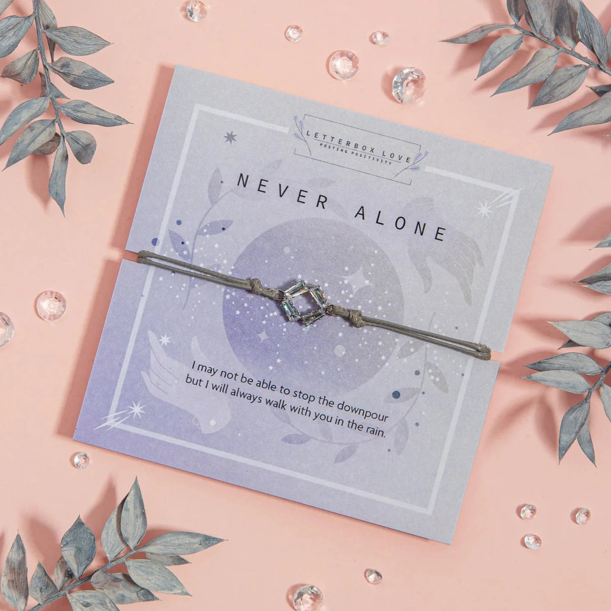 "Never Alone" Keepsake Bracelet and Card Set