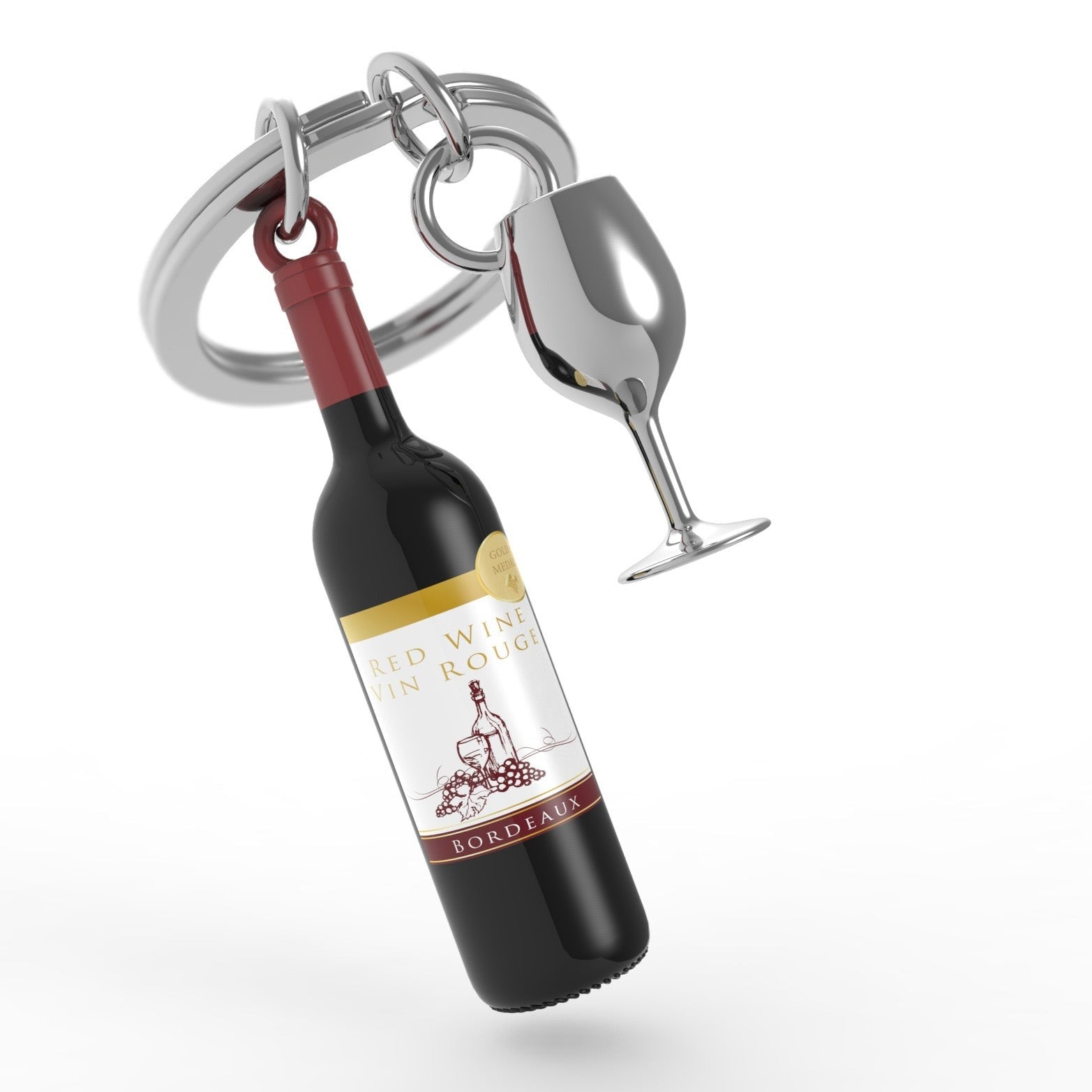 Wine Lover's Premium Keyring