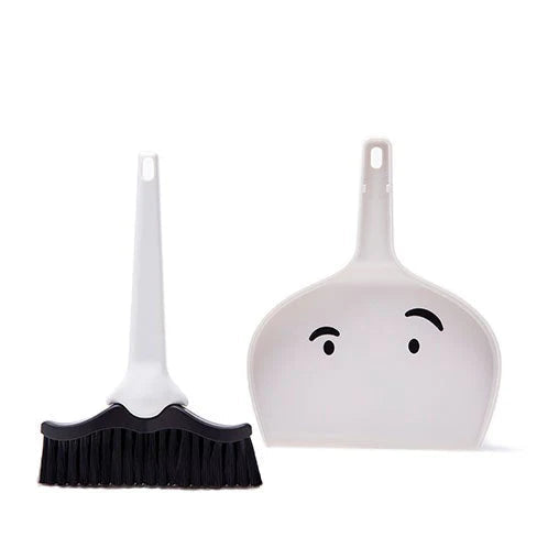 Mr Moustache Mini Dustpan and Brush Set