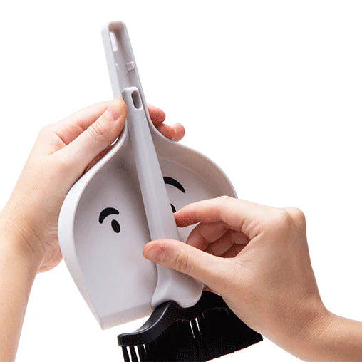 Mr Moustache Mini Dustpan and Brush Set