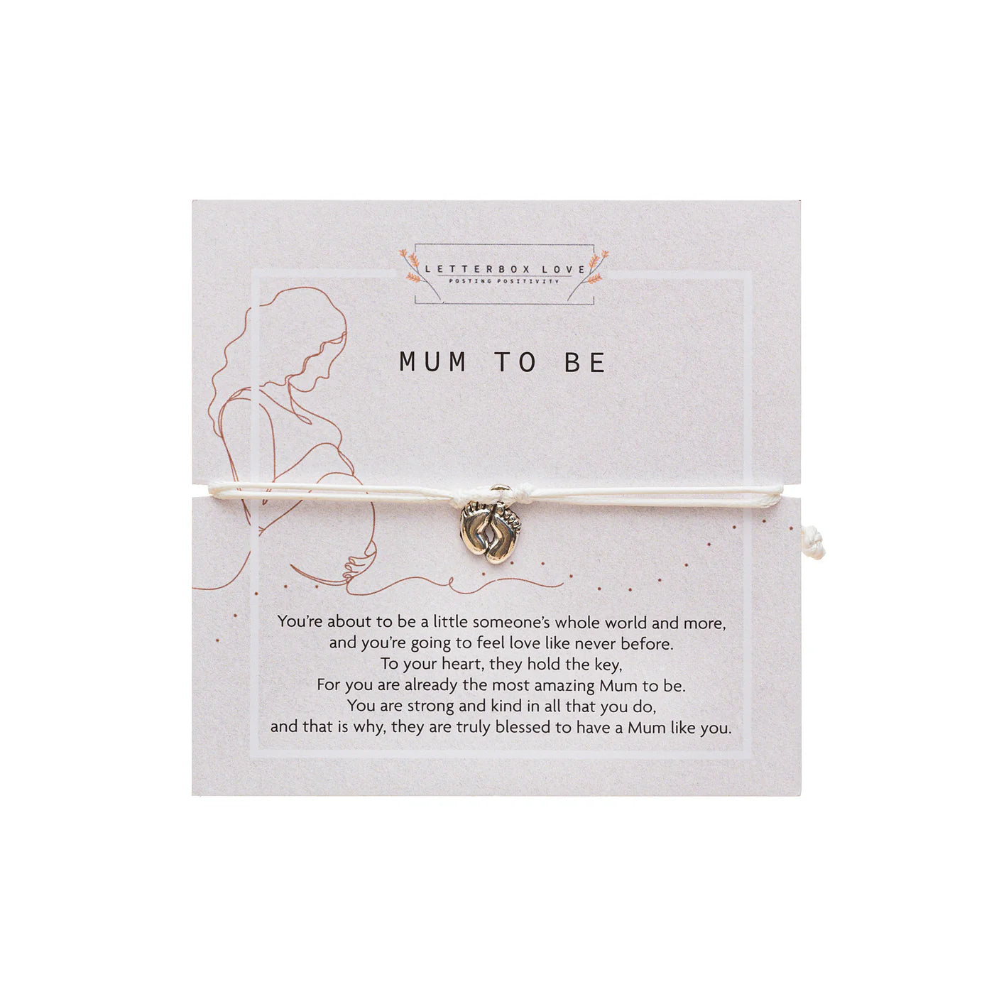 "Mum-to-Be" Keepsake Bracelet and Card Set