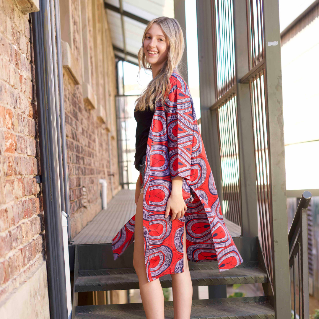 African Wax Print Multi-Wear Kimonos (new styles added!)