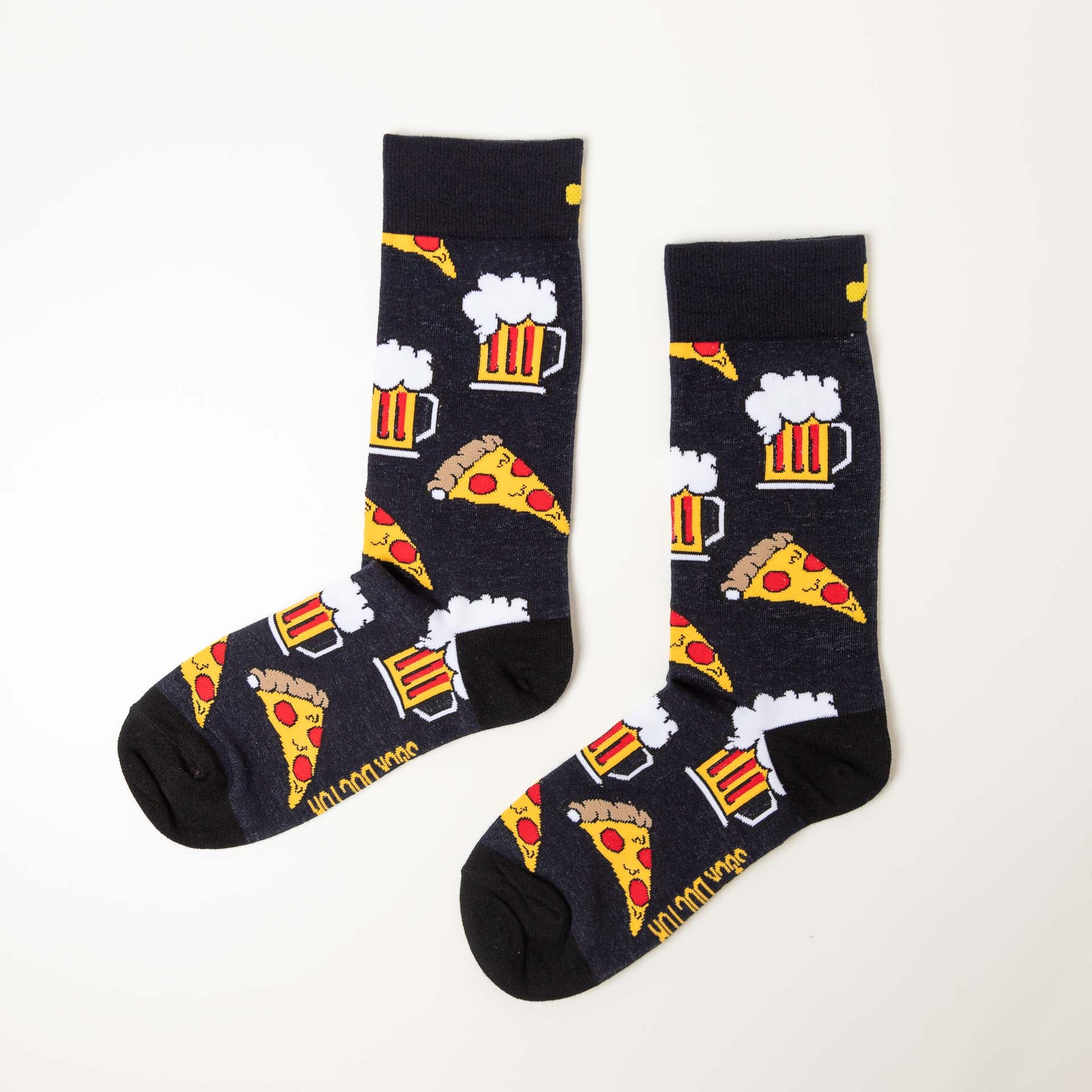 Men's "Cheat Day" Pizza and Beer Socks