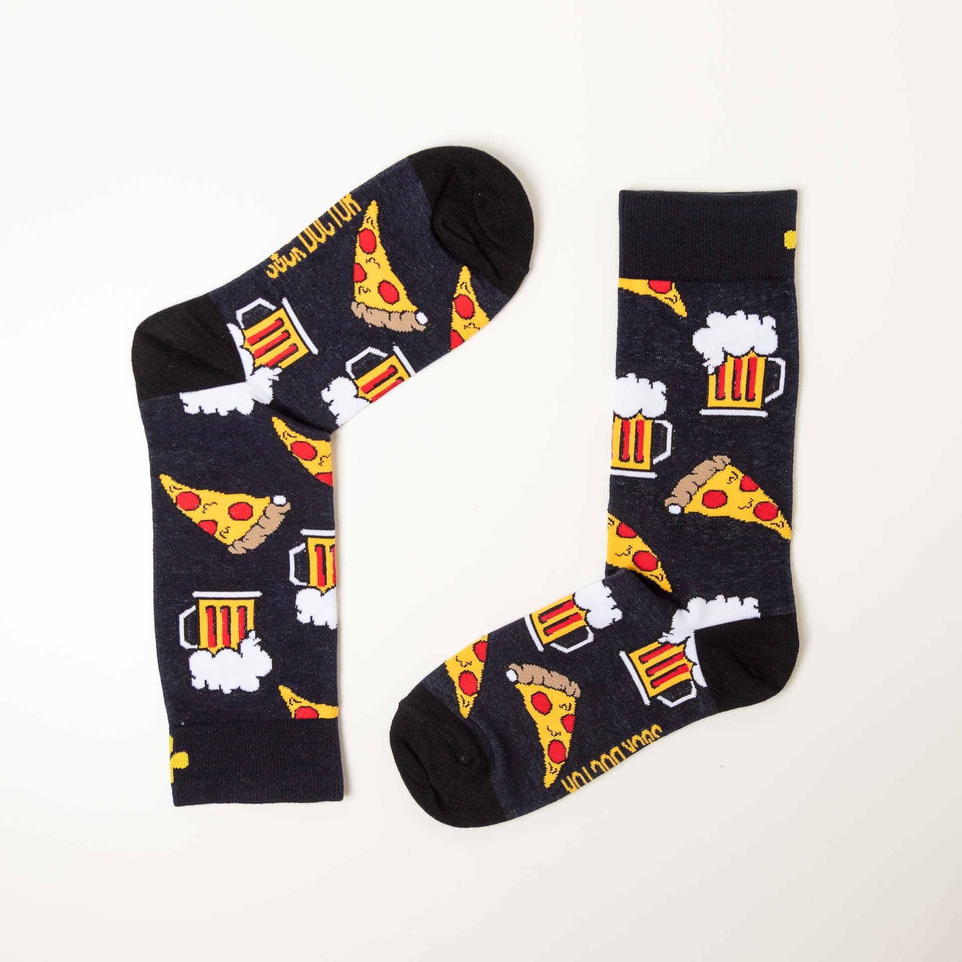 Men's "Cheat Day" Pizza and Beer Socks