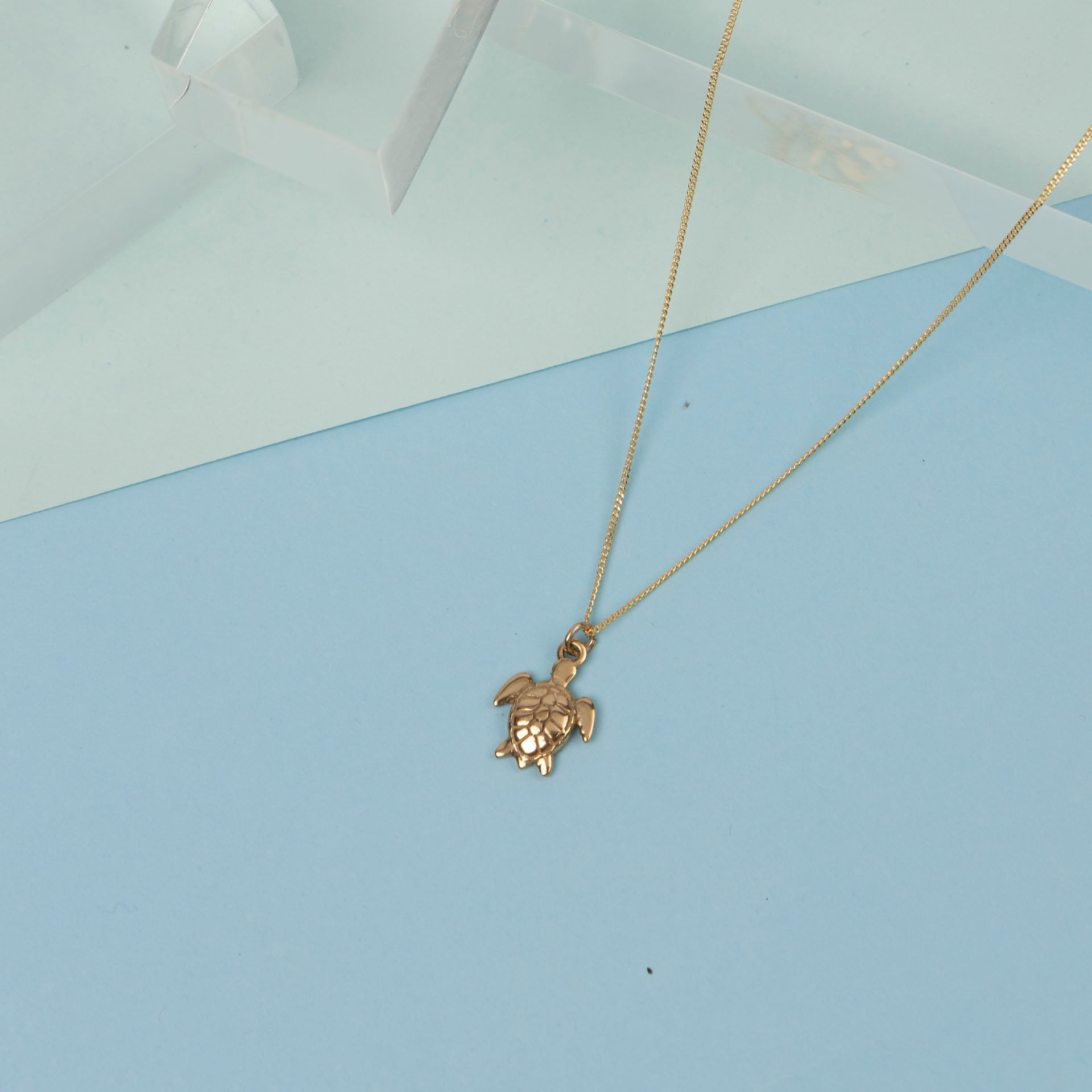 Sea Turtle Necklace (sterling silver or gold-dipped)
