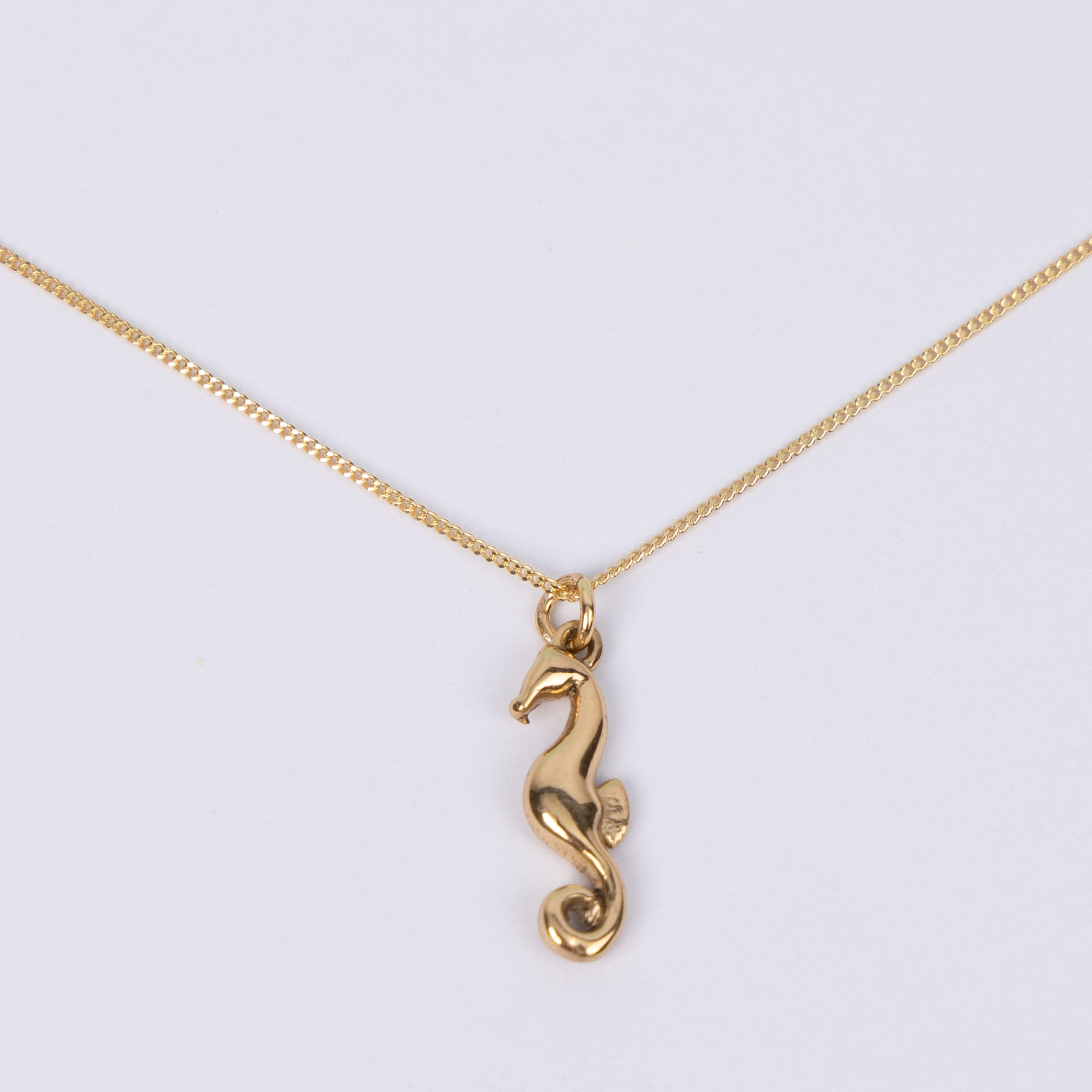 Seahorse Necklace (sterling silver or gold-dipped)