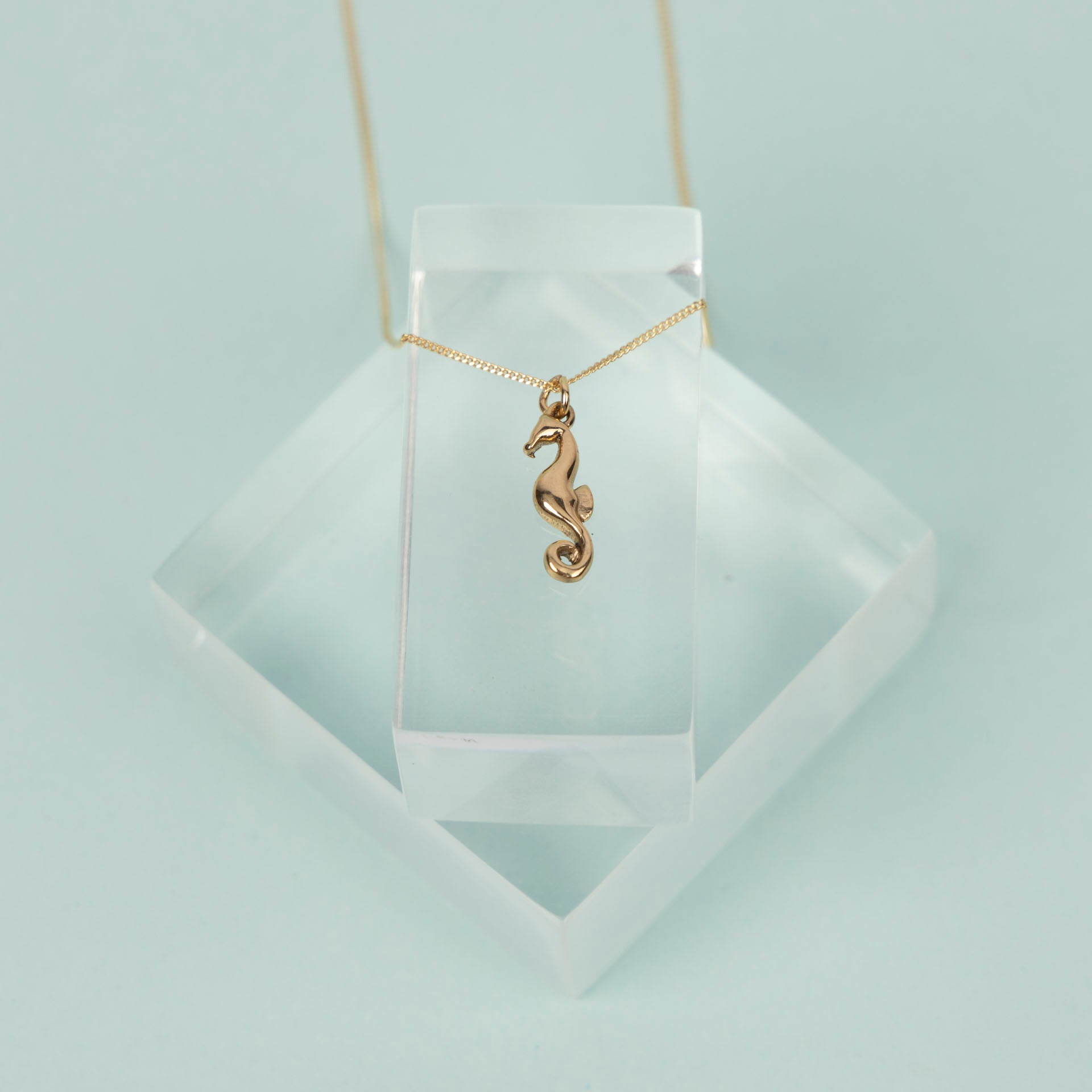 Seahorse Necklace (sterling silver or gold-dipped)