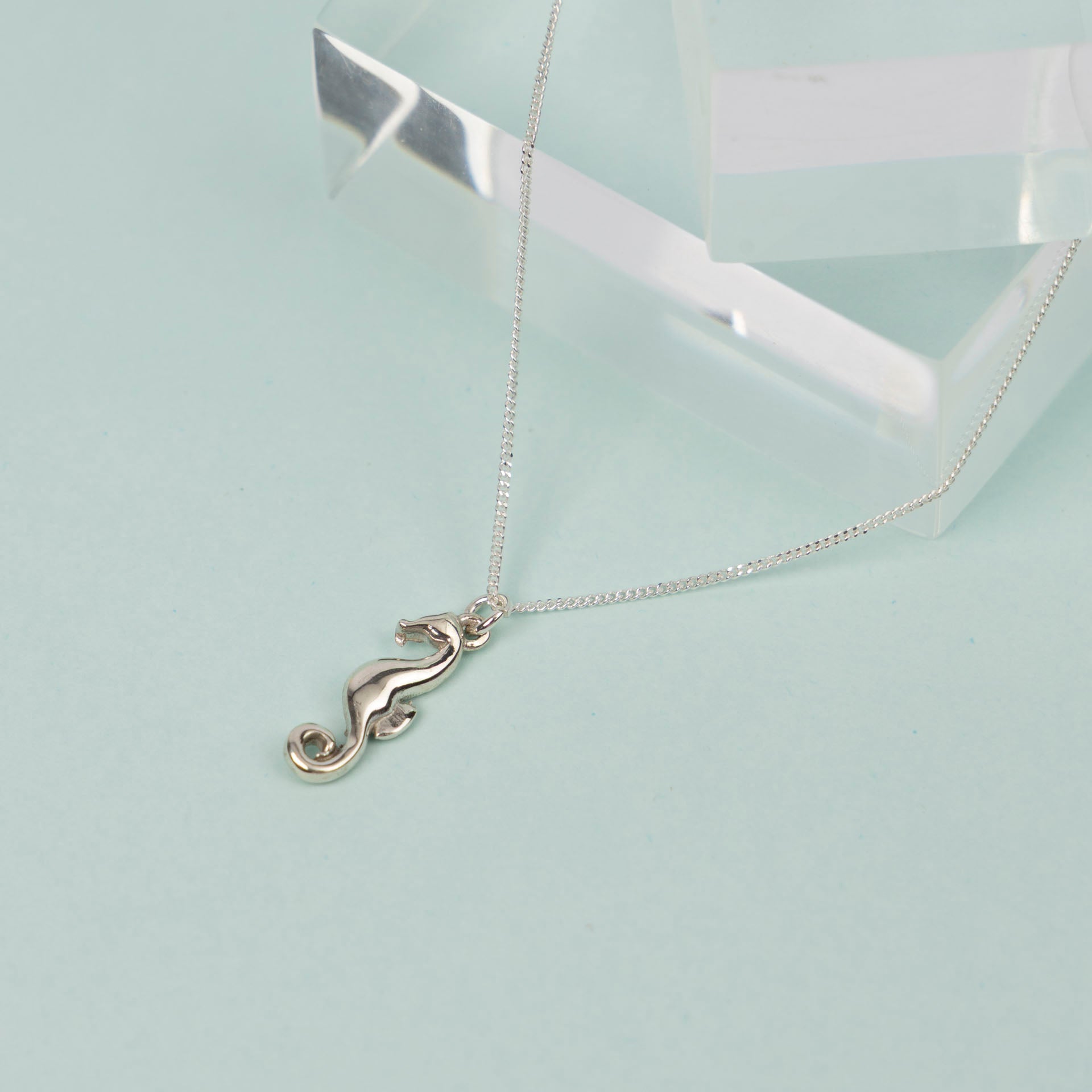 Seahorse Necklace (sterling silver or gold-dipped)