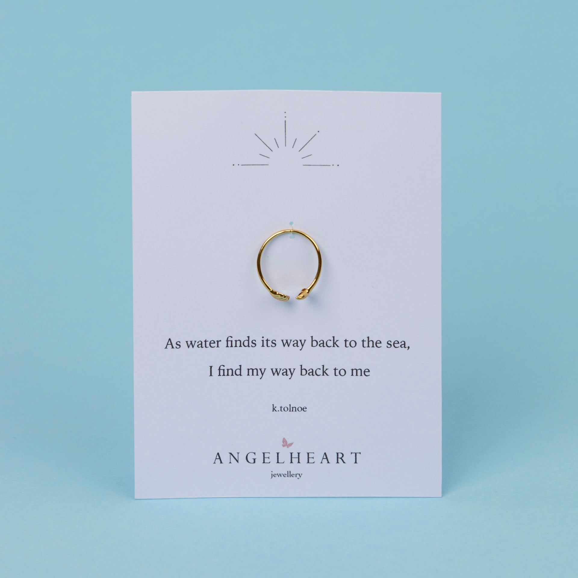 Sea-renity Ring (gold-dipped)