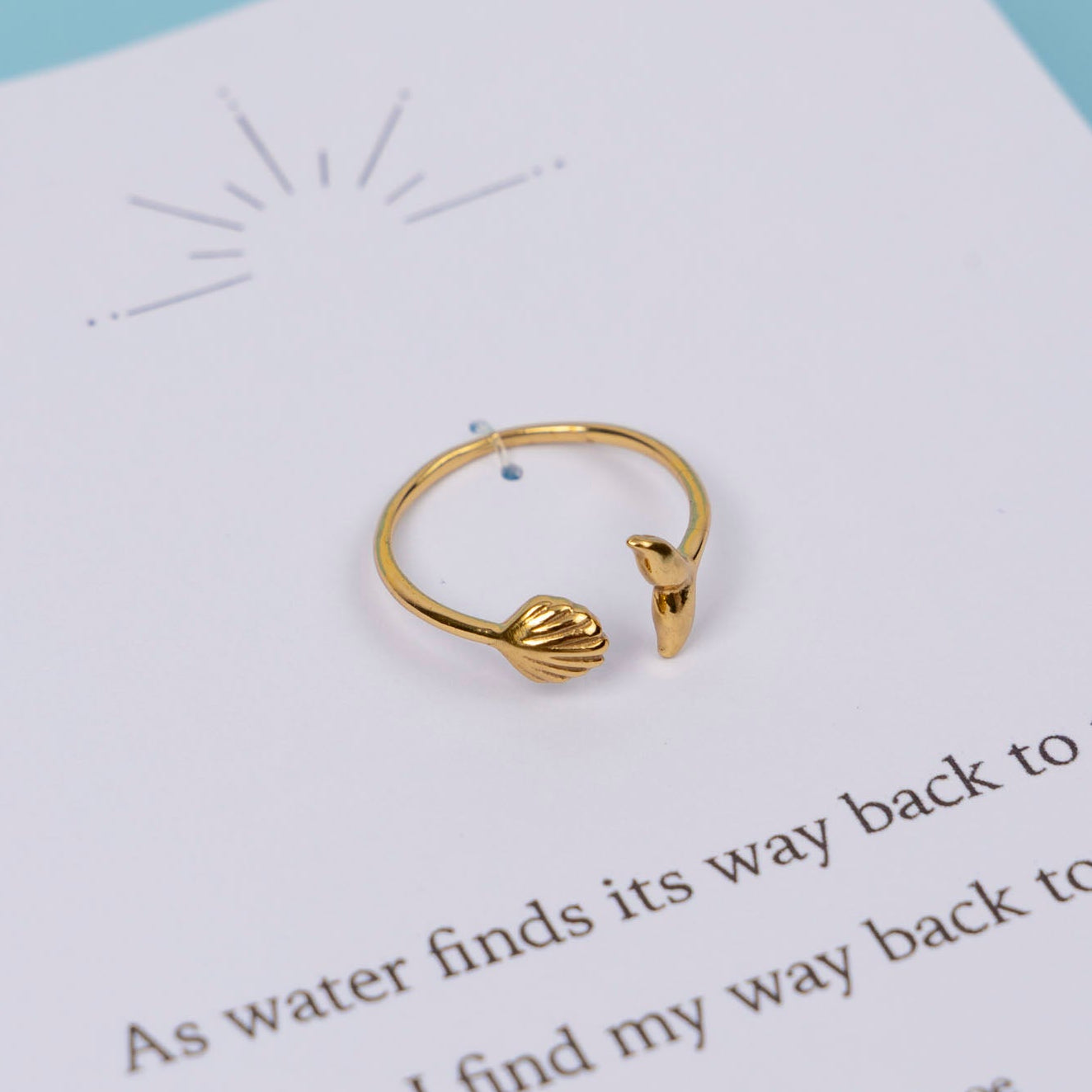 Sea-renity Ring (gold-dipped)