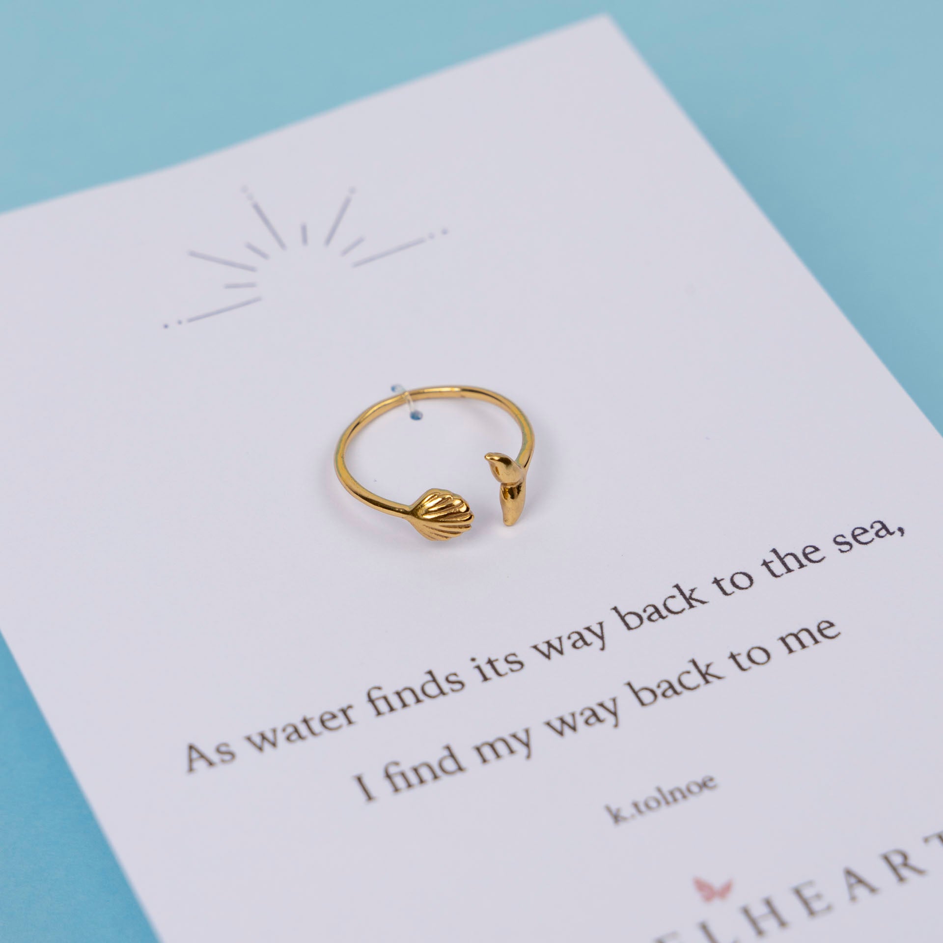 Sea-renity Ring (gold-dipped)