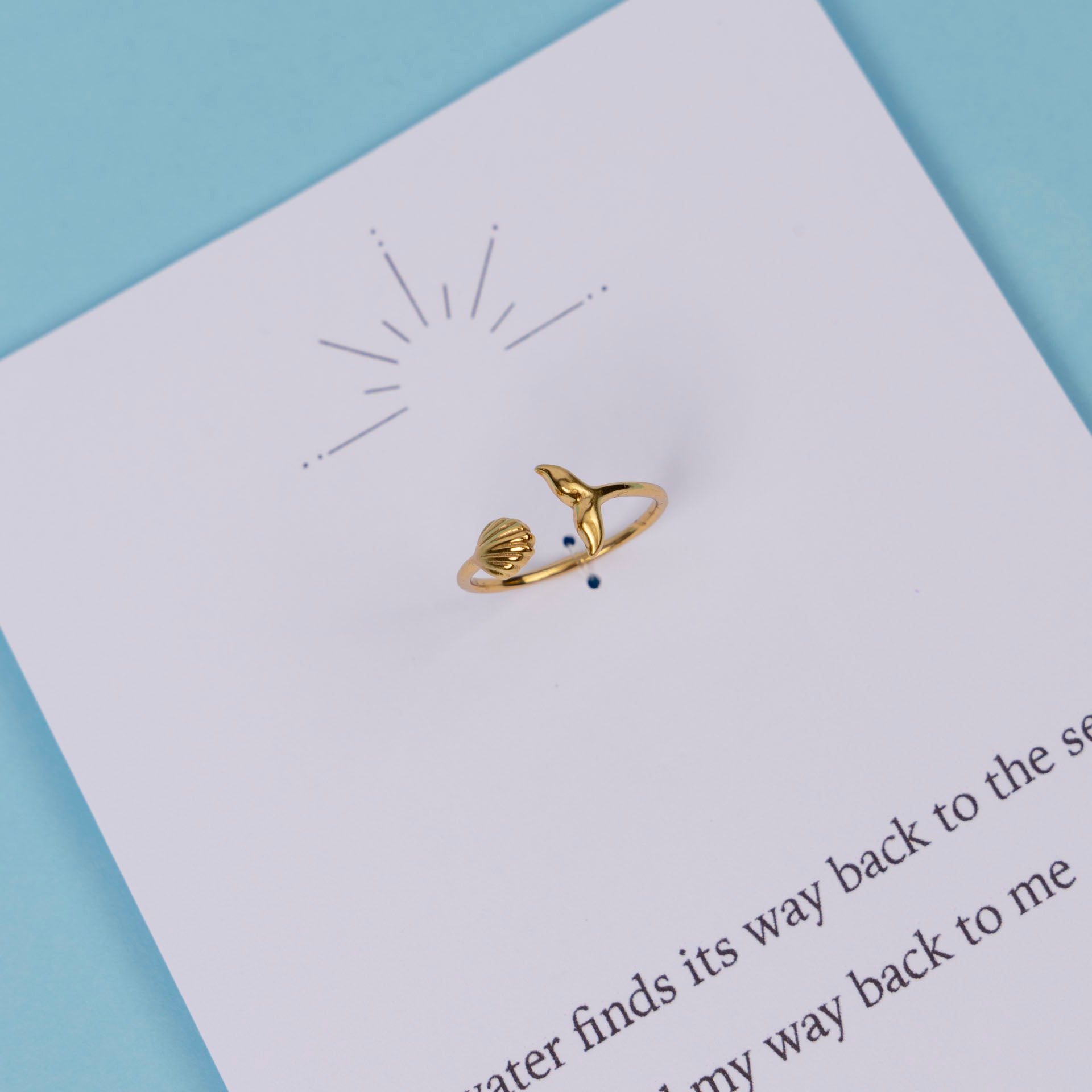 Sea-renity Ring (gold-dipped)