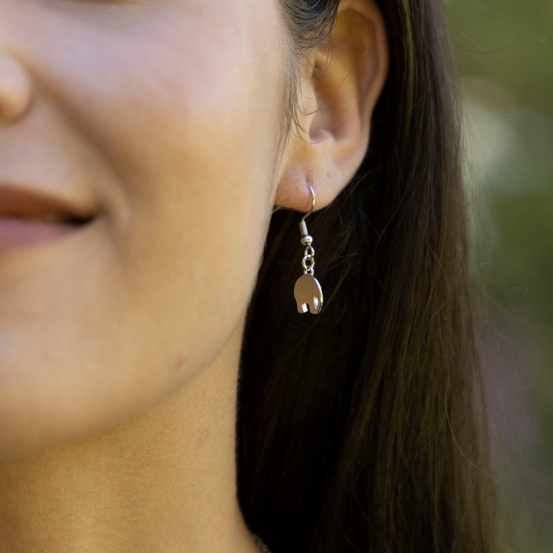 The Ele Africa Collection: Elephant Drop Earrings (stainless steel)