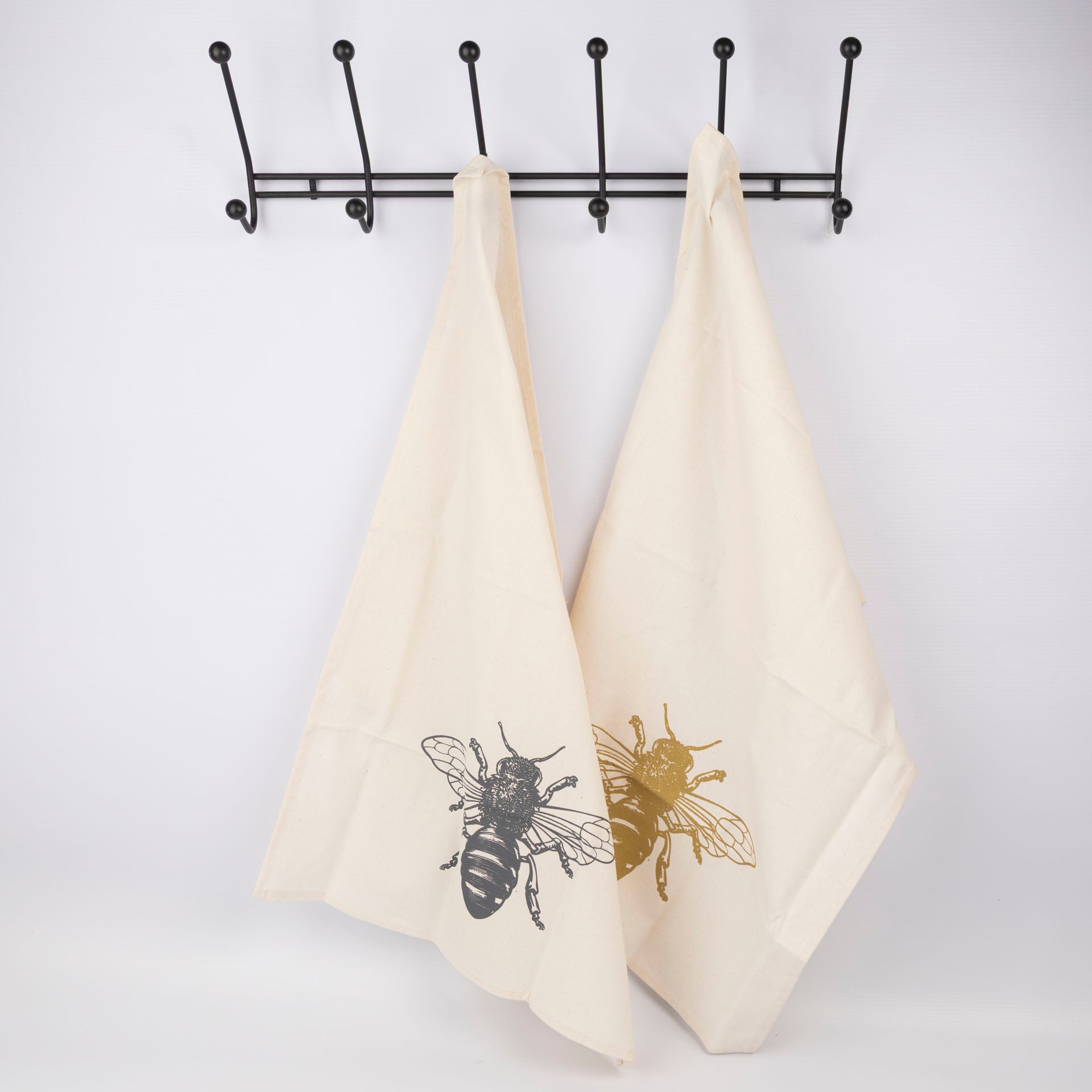 Bee Printed Cotton Tea Towel (assorted)