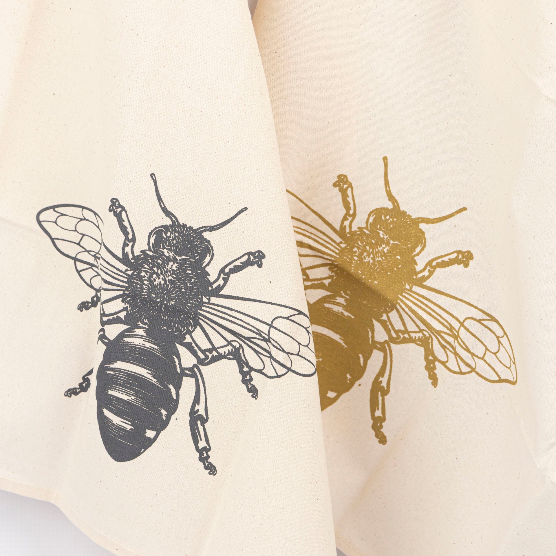 Bee Printed Cotton Tea Towel (assorted)