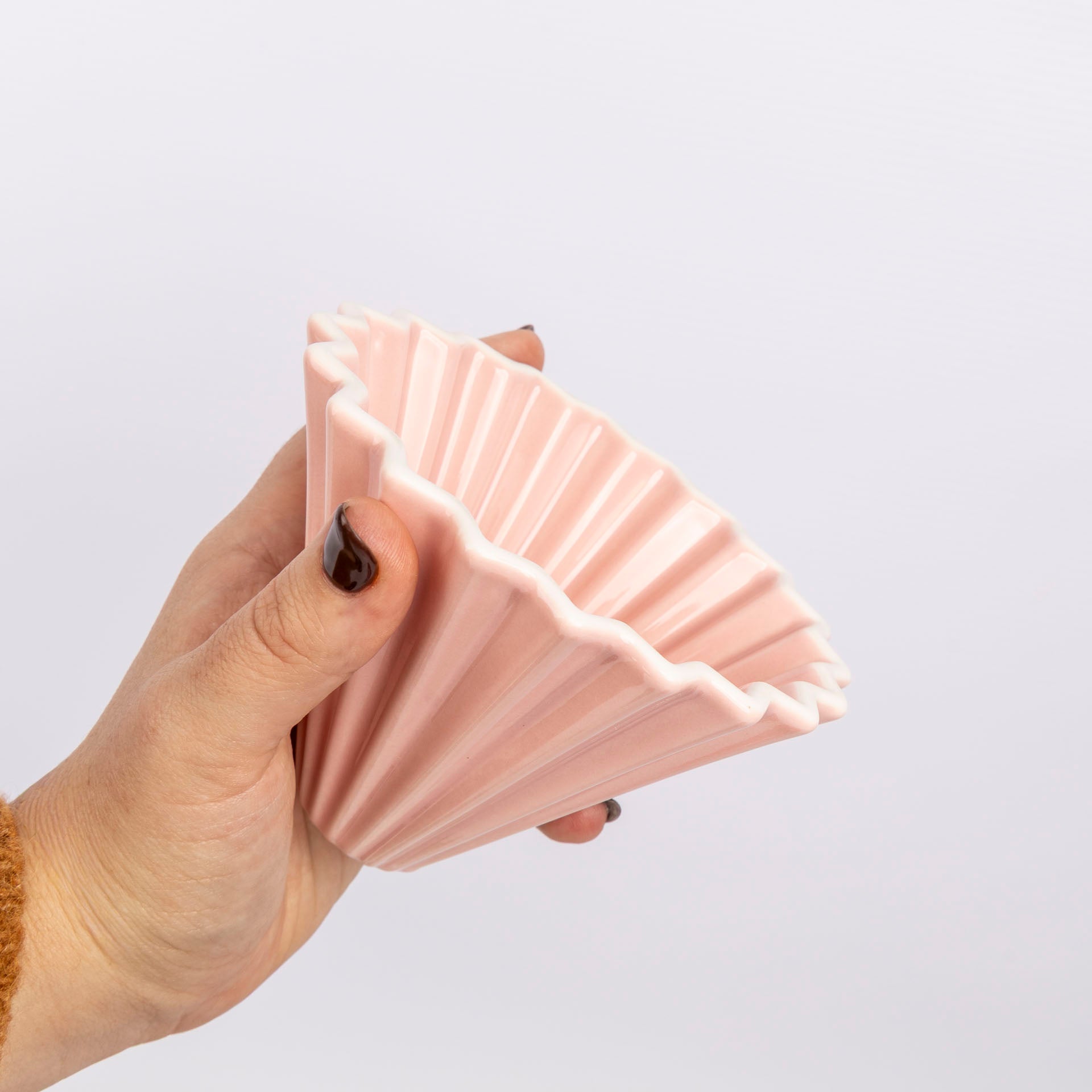 Pour-Over Ceramic Origami-Style Coffee Dripper (assorted colours)