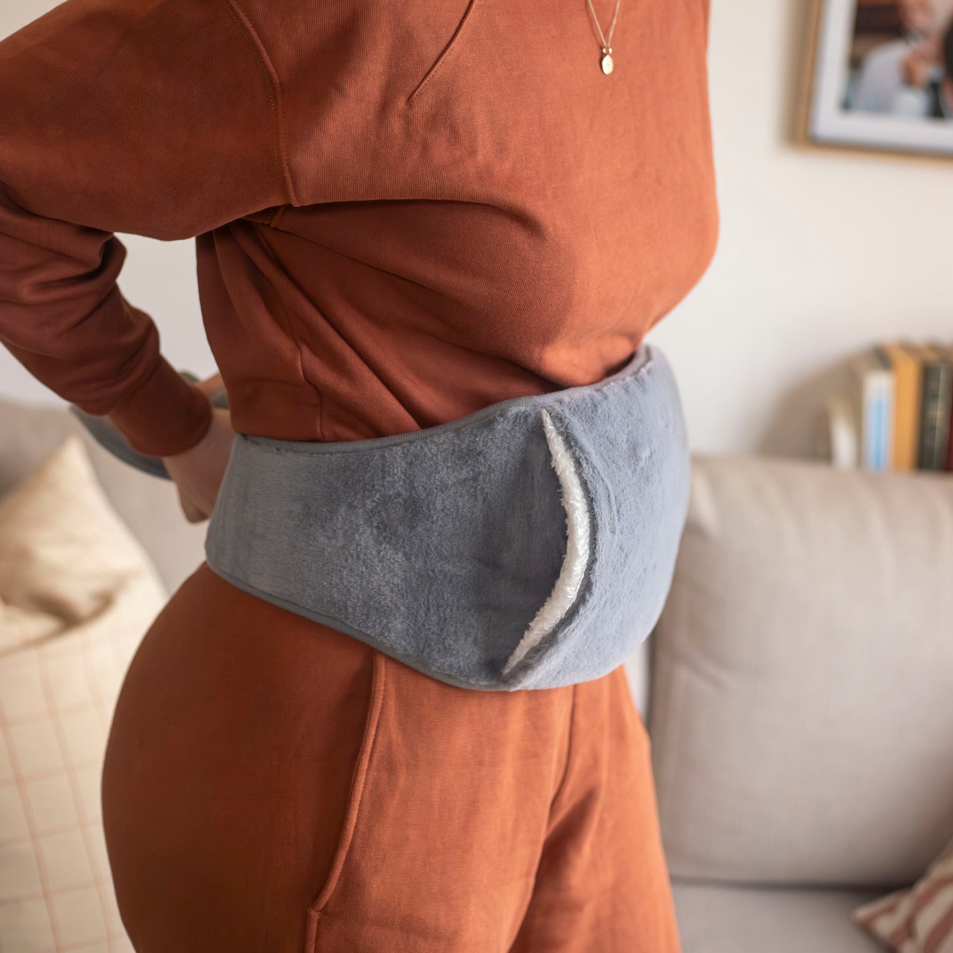 Hot Water Bottle Waist Belt and Hand Warmer (assorted colours)